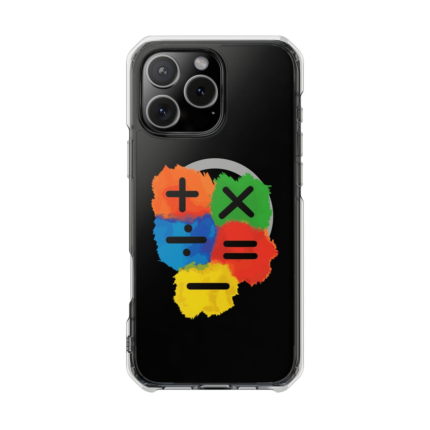 Orange Equals Symbol Magnetic Clear Impact Case
