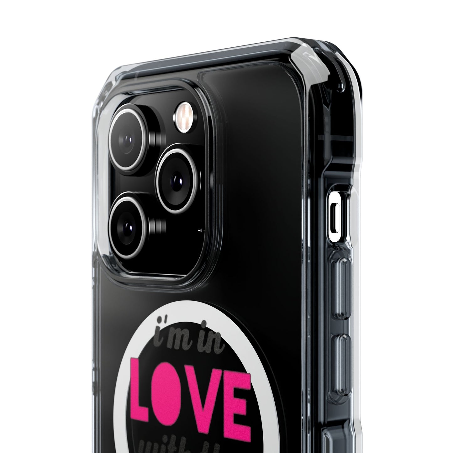Orange Divide Symbol Magnetic Clear Impact Case