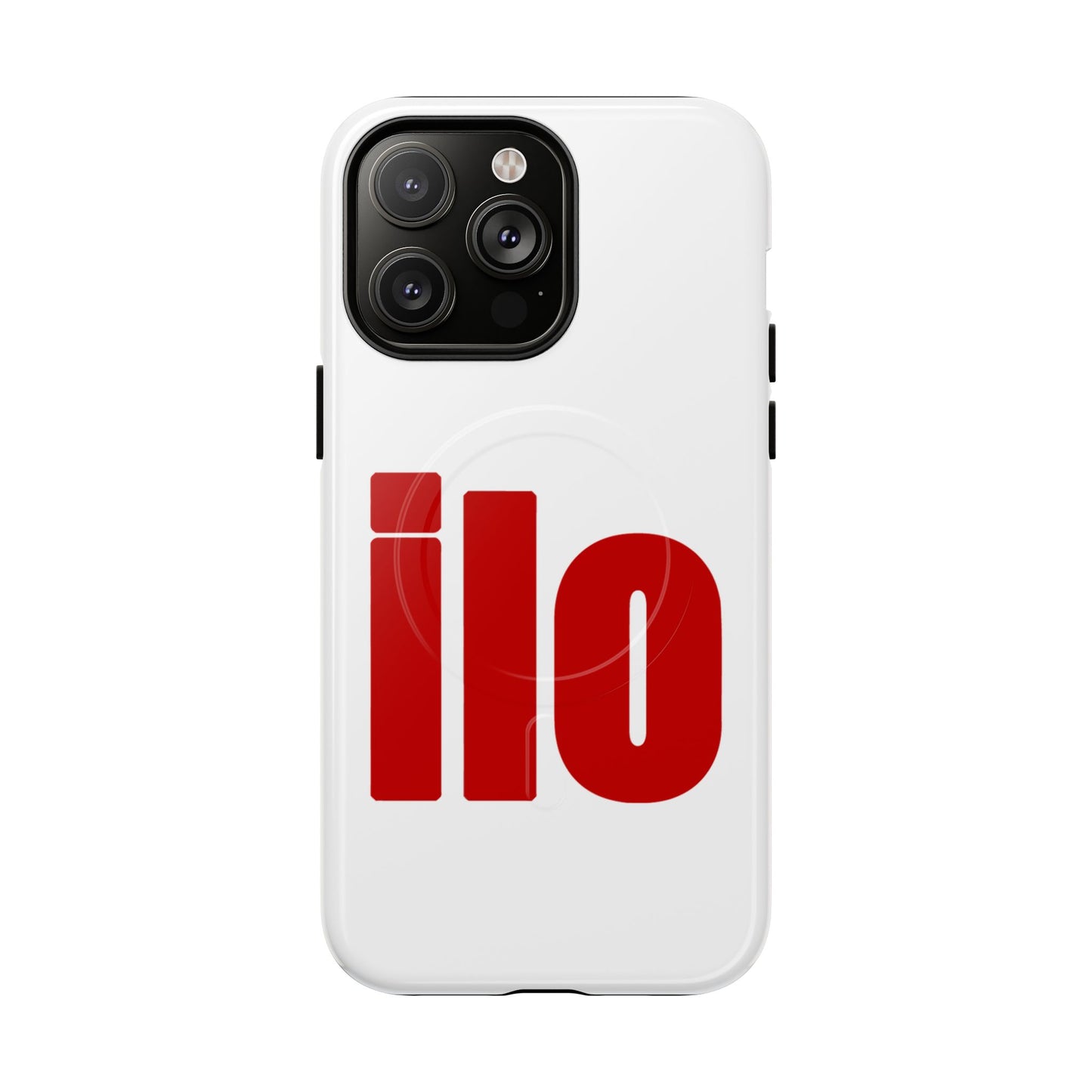 ILO Bold Red Block Tough Magnetic Case