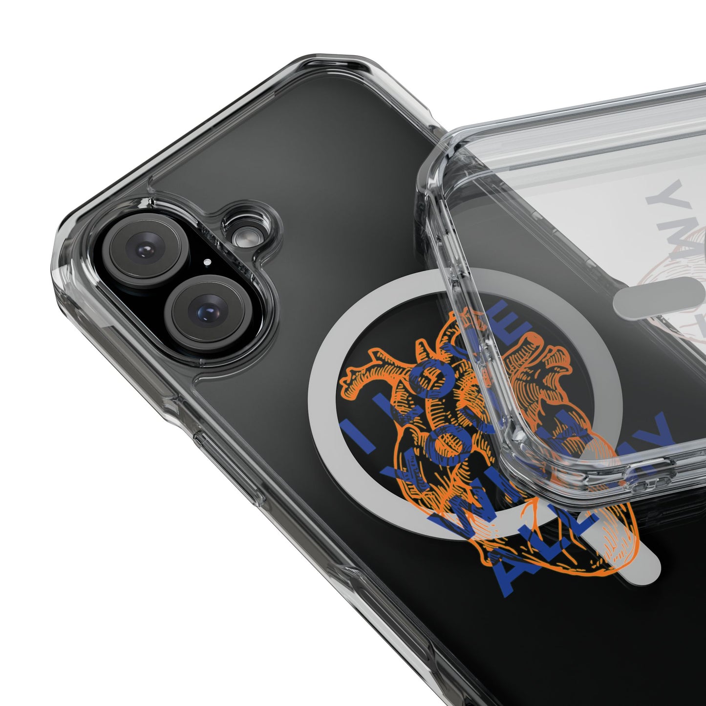 All My Heart Anatomical Art Magnetic Clear Impact case