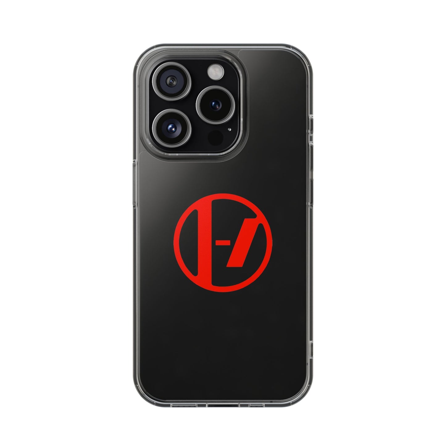Crimson Orbit Clear Case