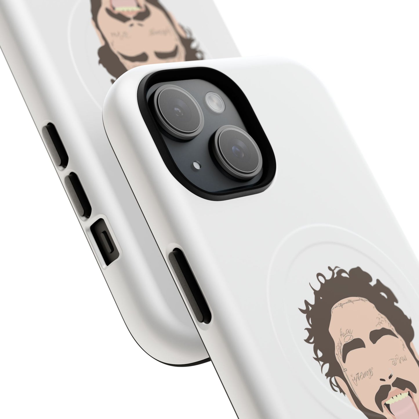 Minimalist Tongue Out Cartoon Face Tough Magnetic Case