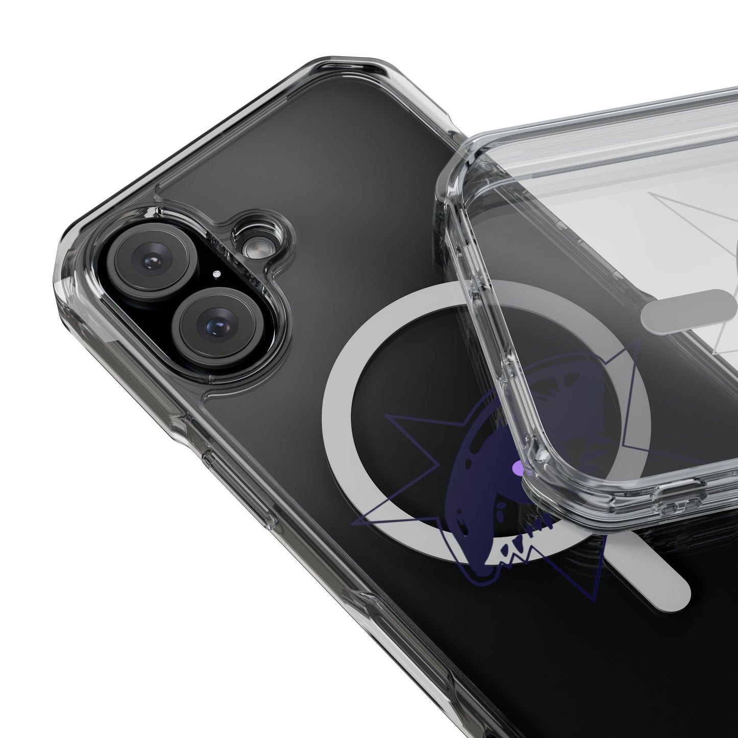 Purple Starry Eye Magnetic Clear Impact Case