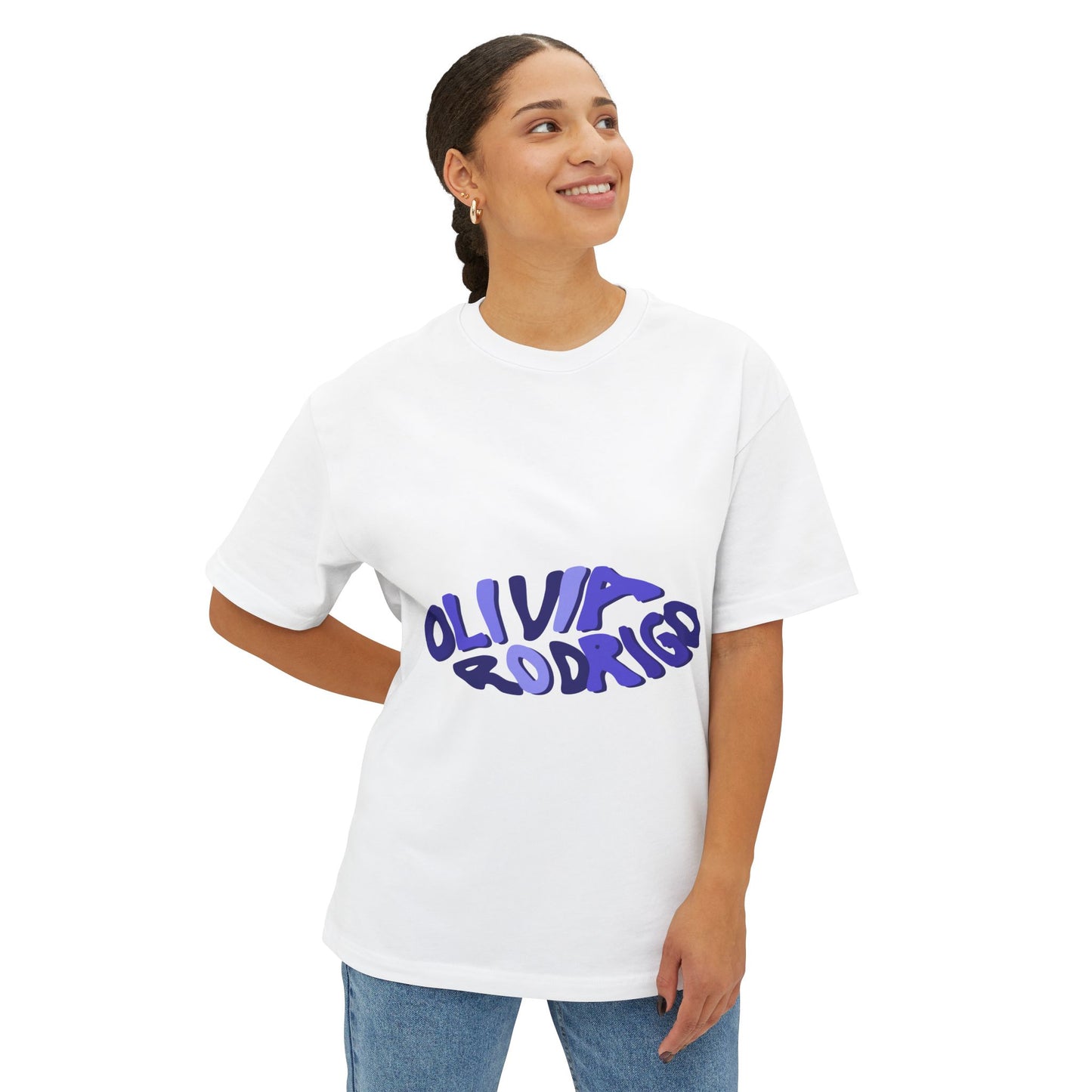 Olivia Rodrigo Wavy Text-Oversized Tee