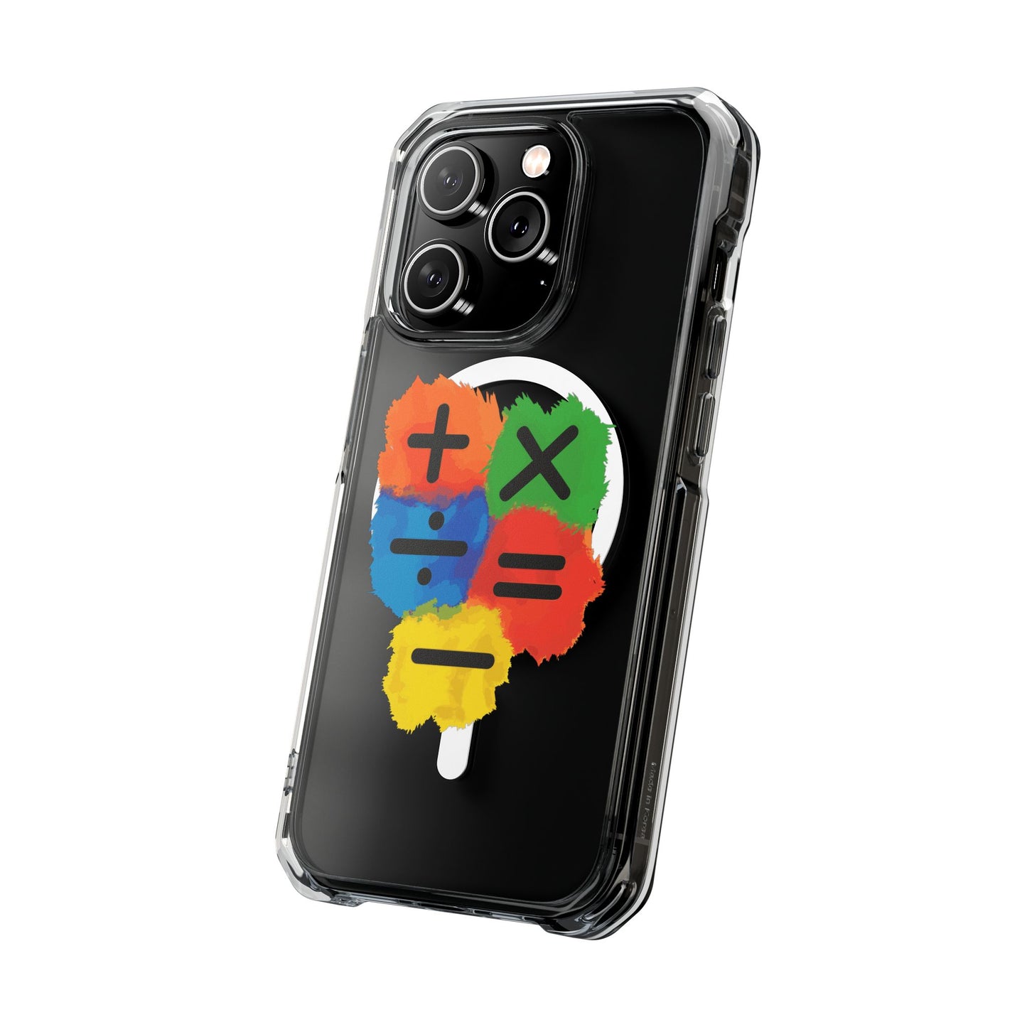 Orange Equals Symbol Magnetic Clear Impact Case