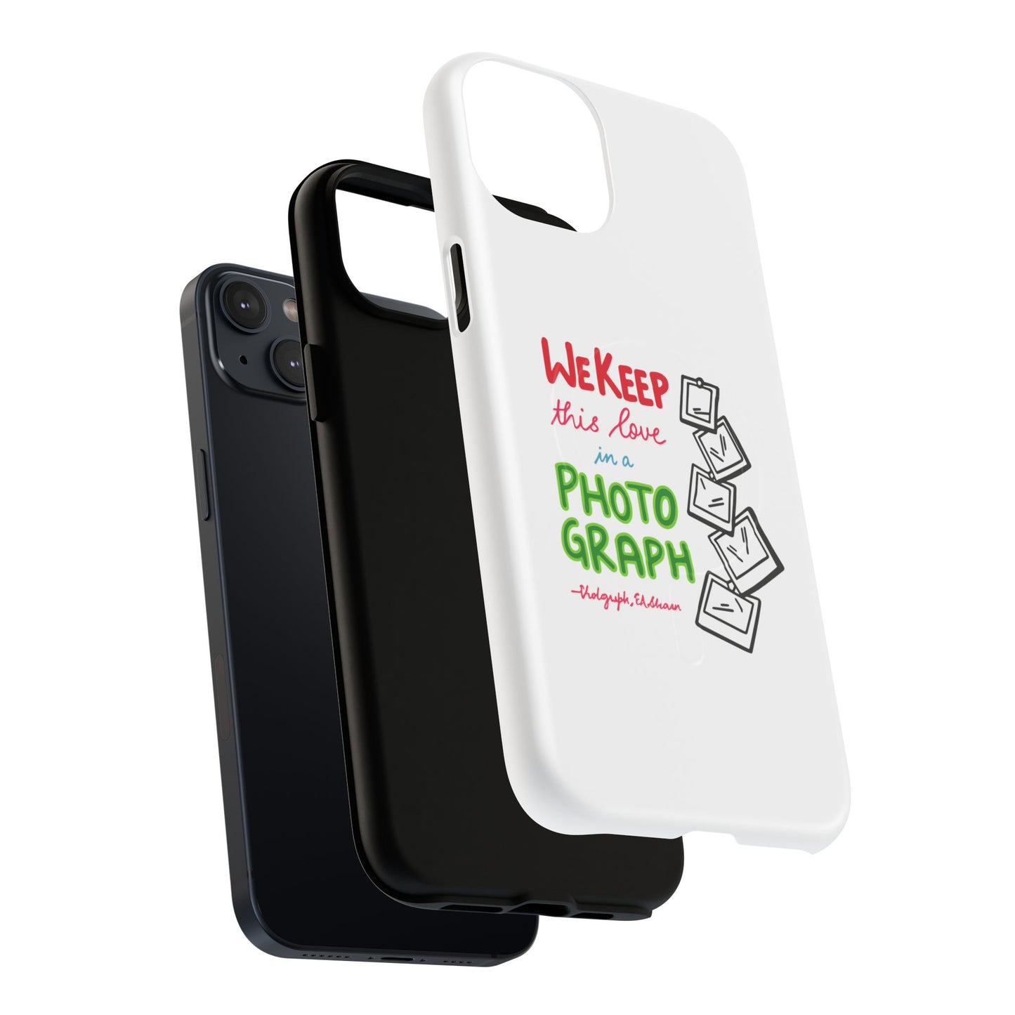 White Paw Print Tough Magnetic case