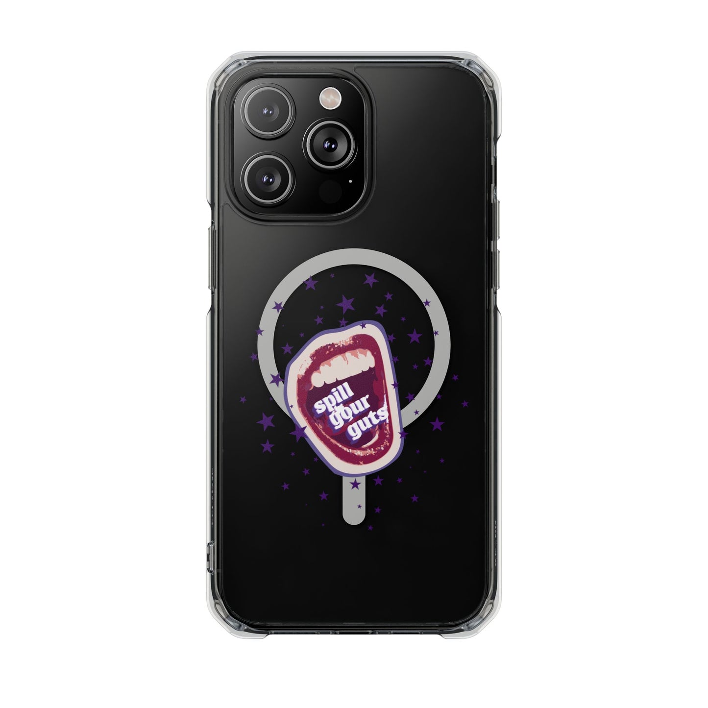 Spill Your Guts Scream Magnetic Clear Impact Case
