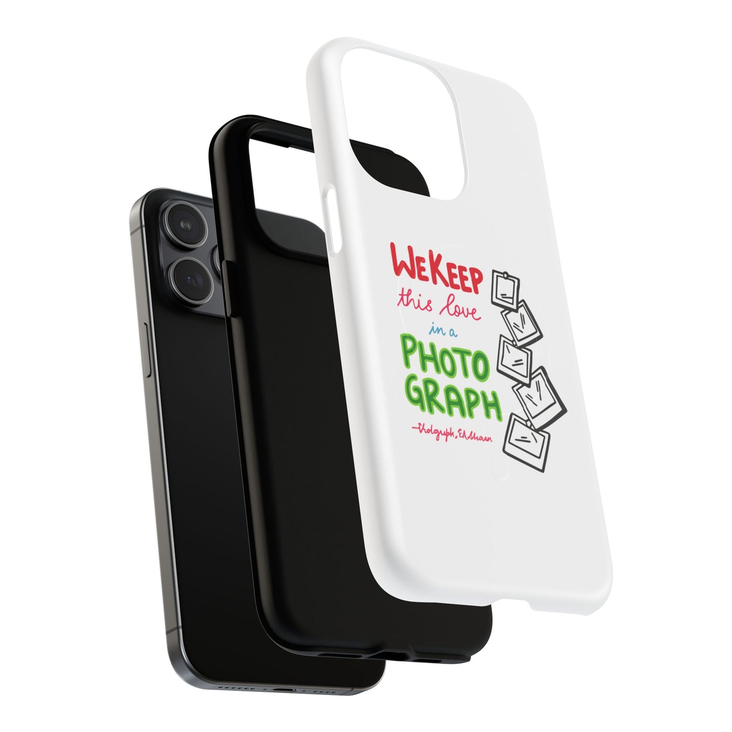 White Paw Print Tough Magnetic case
