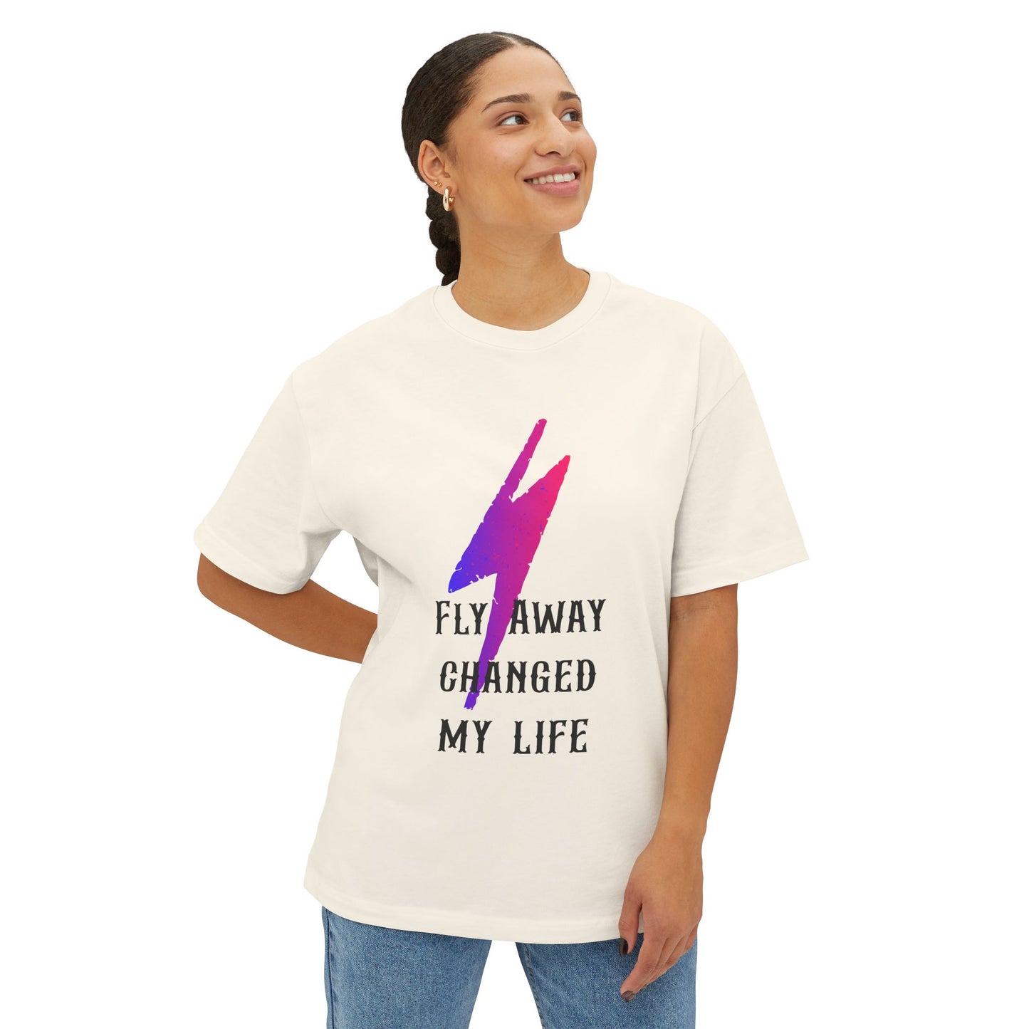 Power Surge Bolt Unisex Oversized Boxy tee