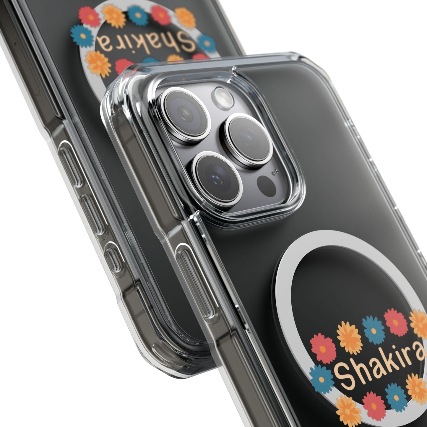 Retro Floral Groove Clear Impact case