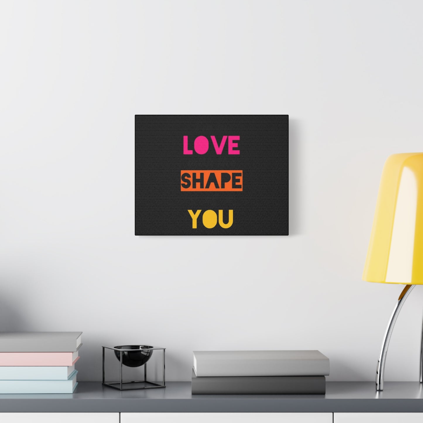 Orange Divide Symbol Matte Canvas