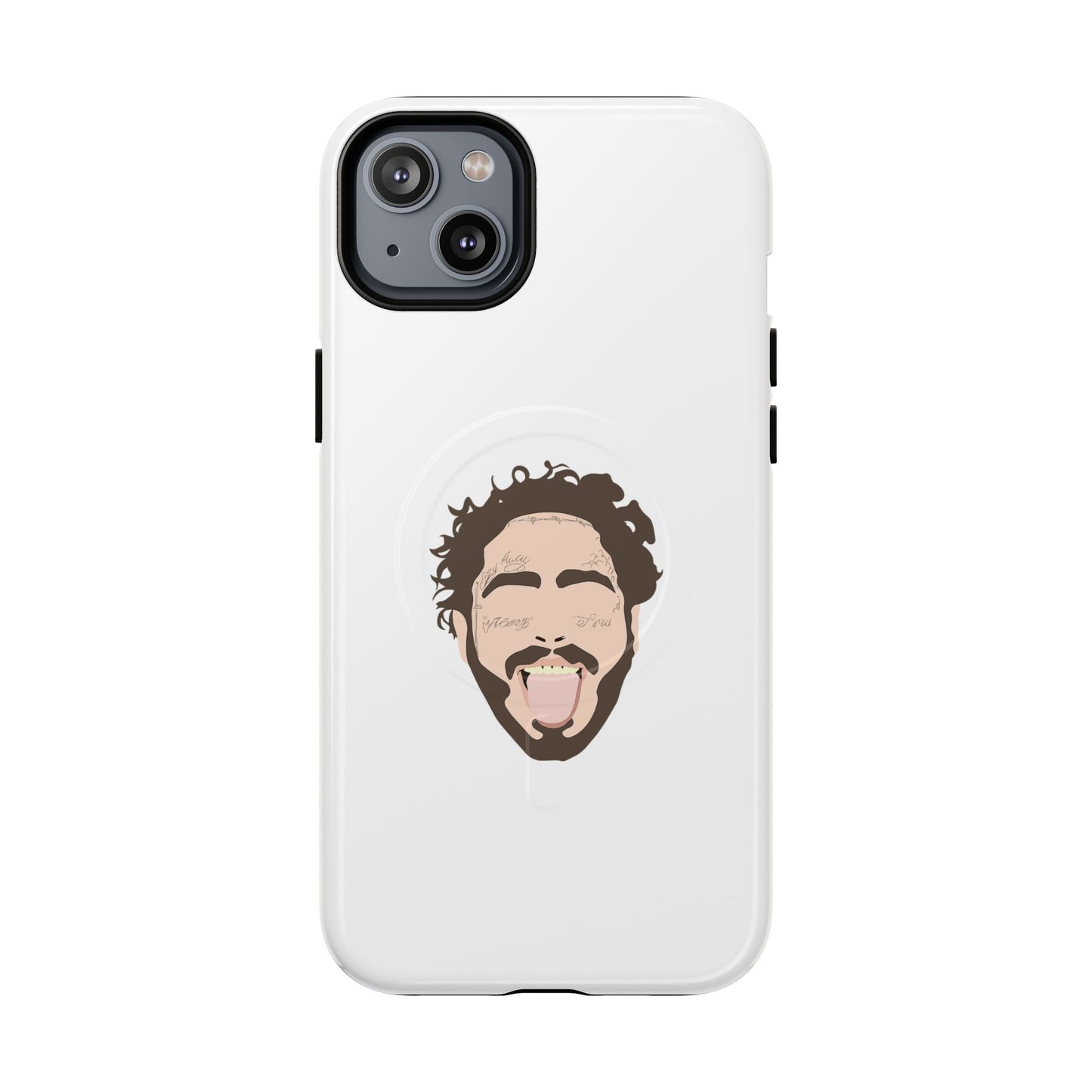 Minimalist Tongue Out Cartoon Face Tough Magnetic Case