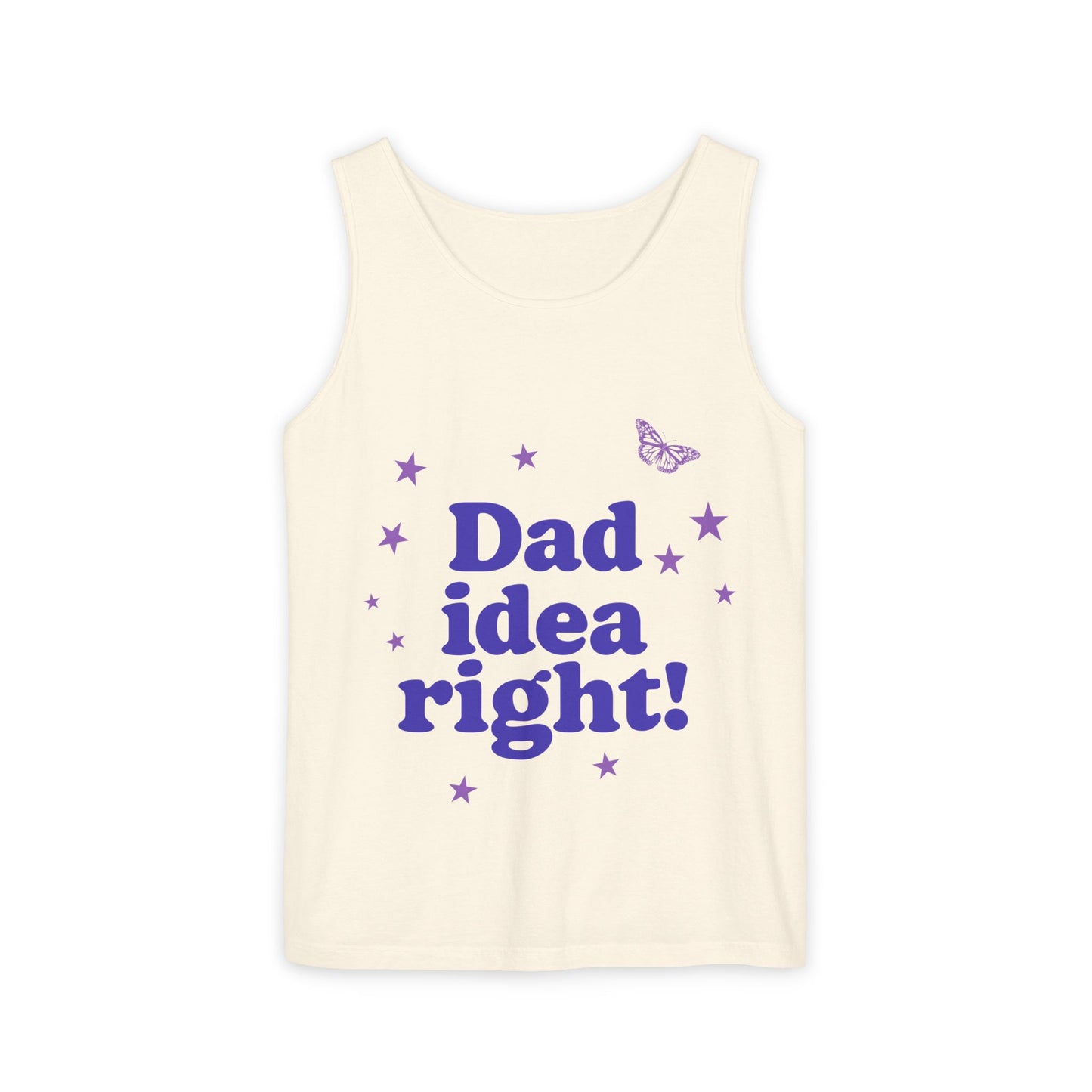 Dad Idea Right! Star & Butterfly-Dyed Tank Top