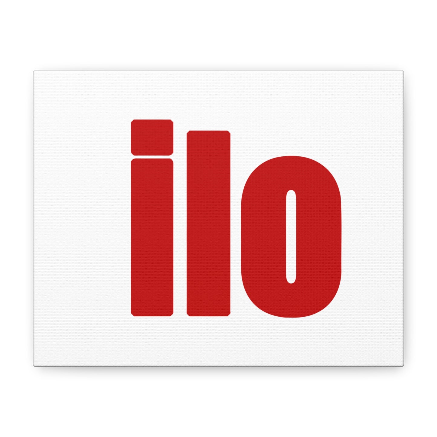 ILO Bold Red Block Matte Canvas
