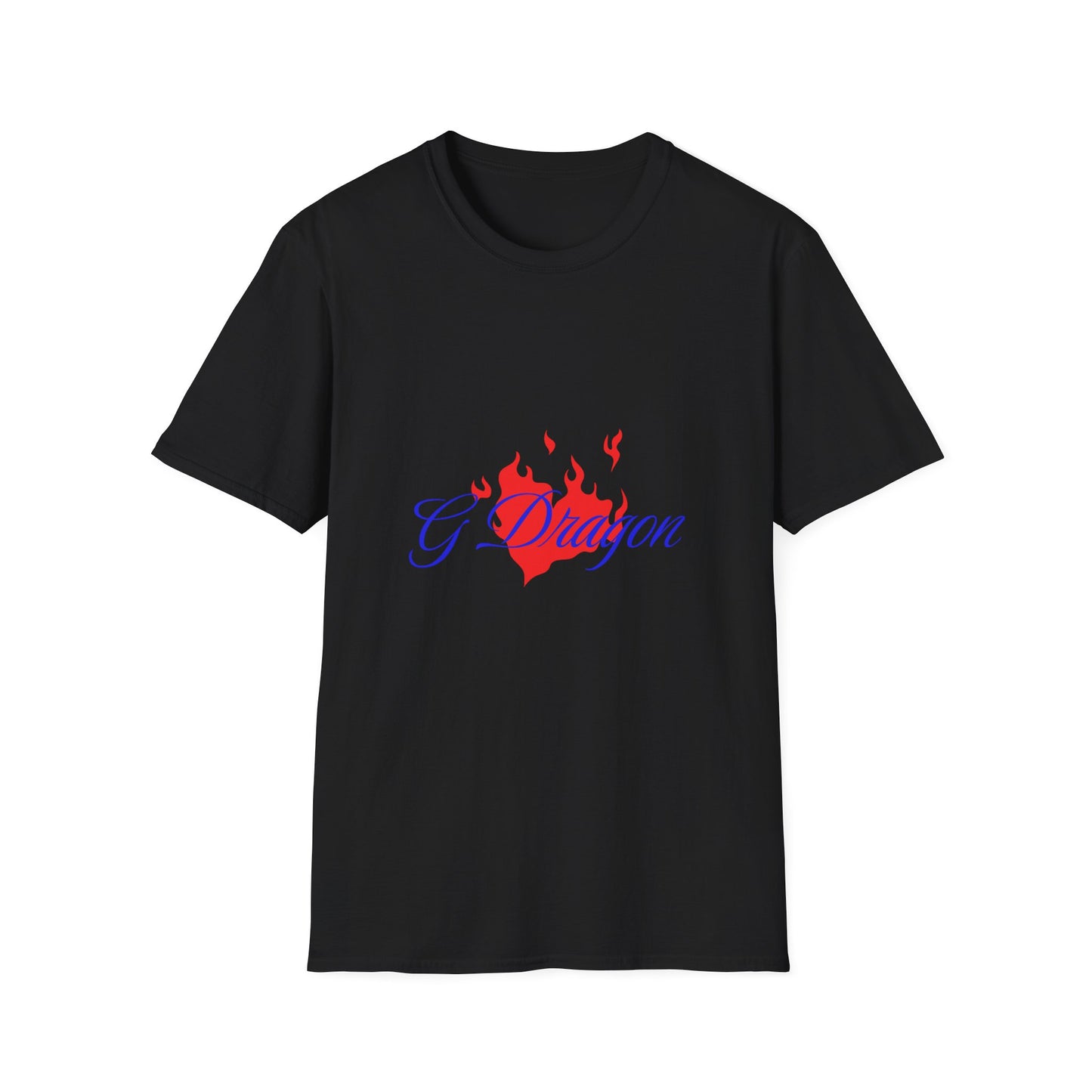 Heart on Fire Bold Script Unisex Softstyle Tee