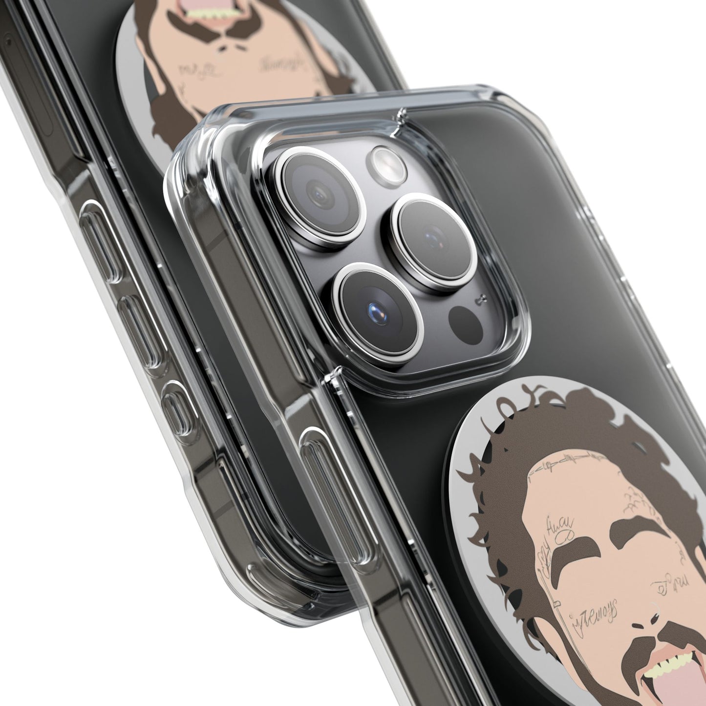 Minimalist Tongue Out Cartoon Face Magnetic Impact Case