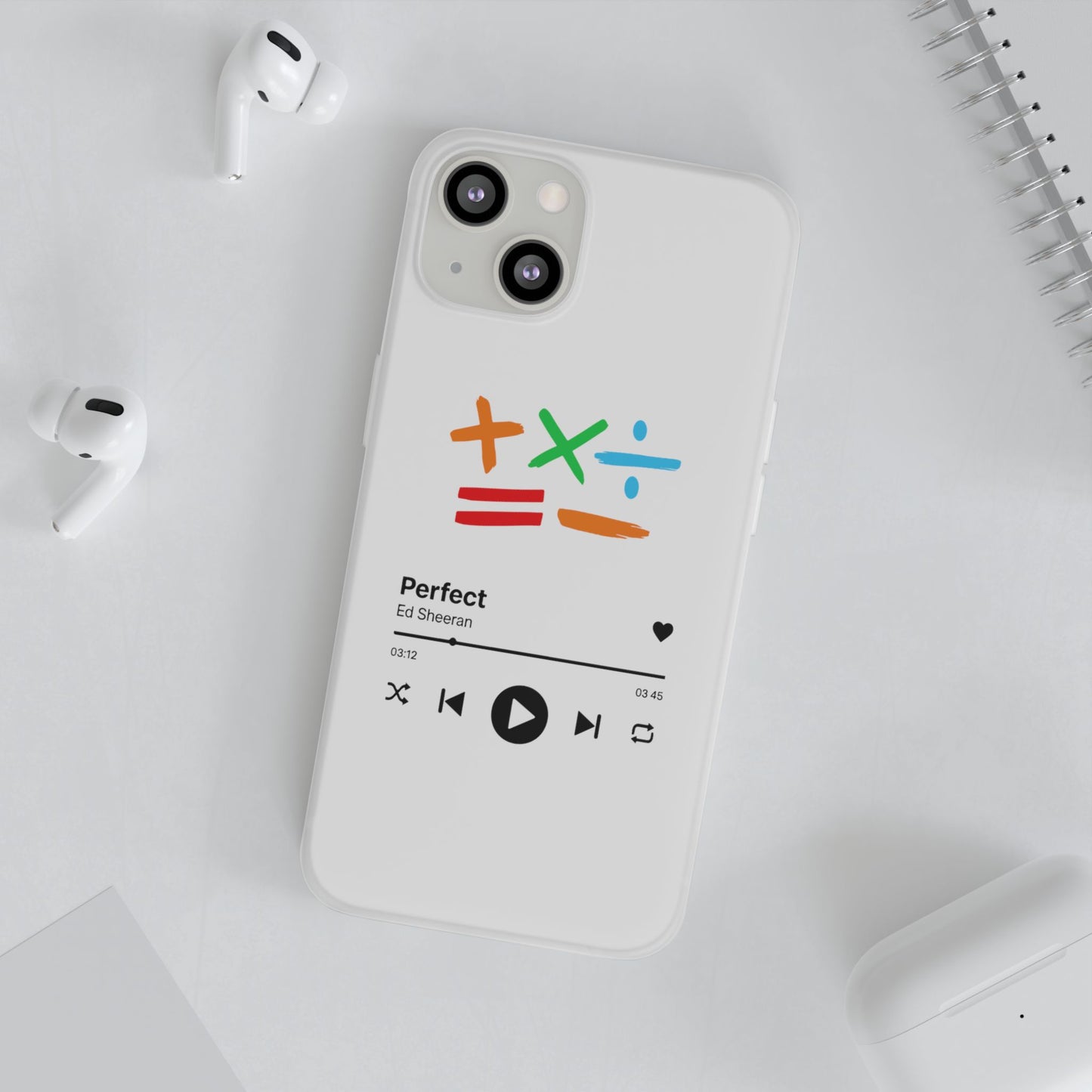 Flexi Case – Ed Sheeran Music Design (iPhone X–16 Pro Max)