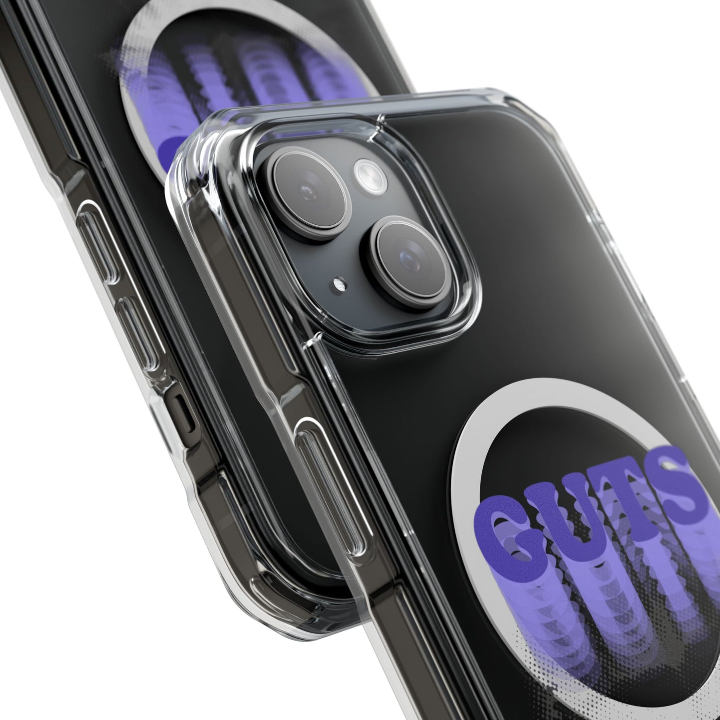 Guts Drip Effect Halftone Magnetic Clear Impact Case