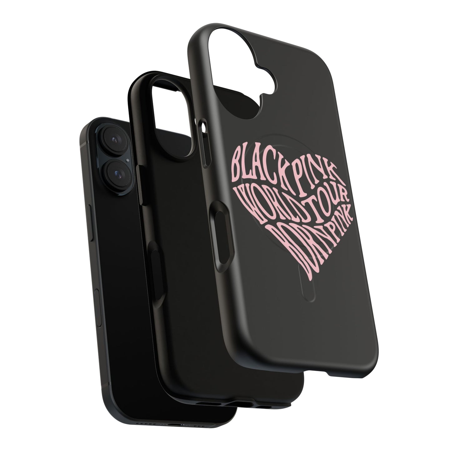 Iphone Born Pink Heart Typography - Tough Magnetic Phone Case