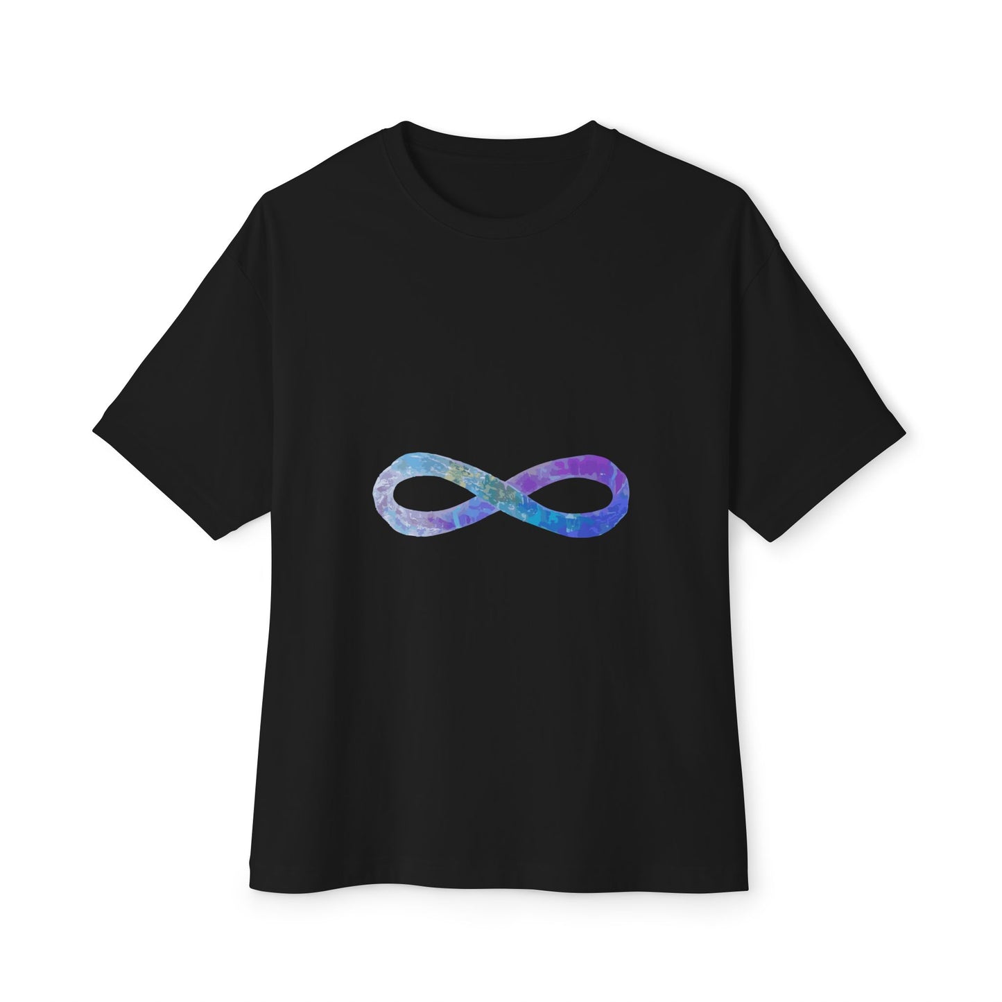 Cosmic Infinity Loop Unisex Oversized Boxy Tee