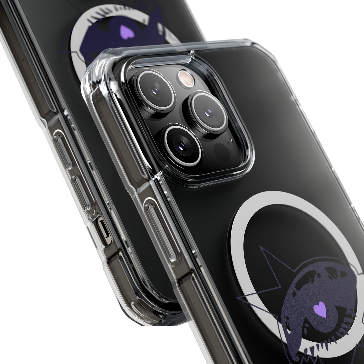 Purple Starry Eye Magnetic Clear Impact Case