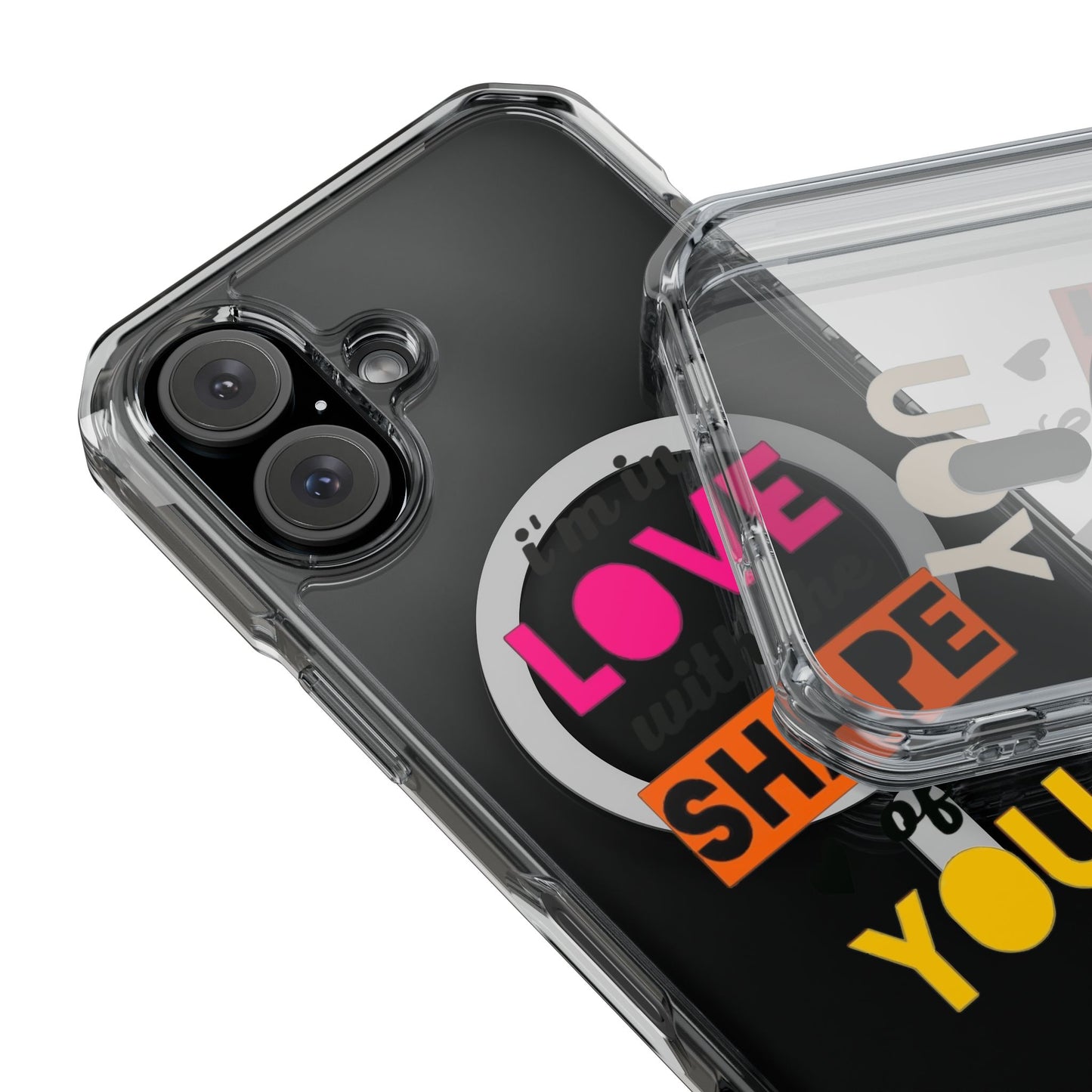 Orange Divide Symbol Magnetic Clear Impact Case