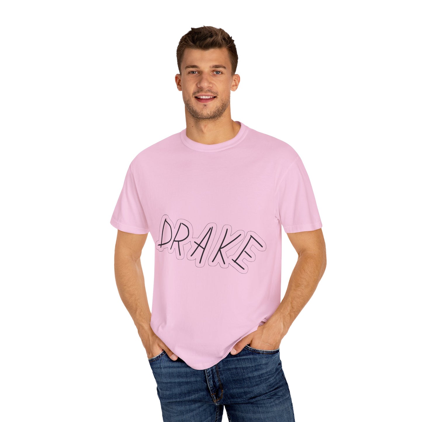 Dra-ke Graffiti Script Dyed Tshirt
