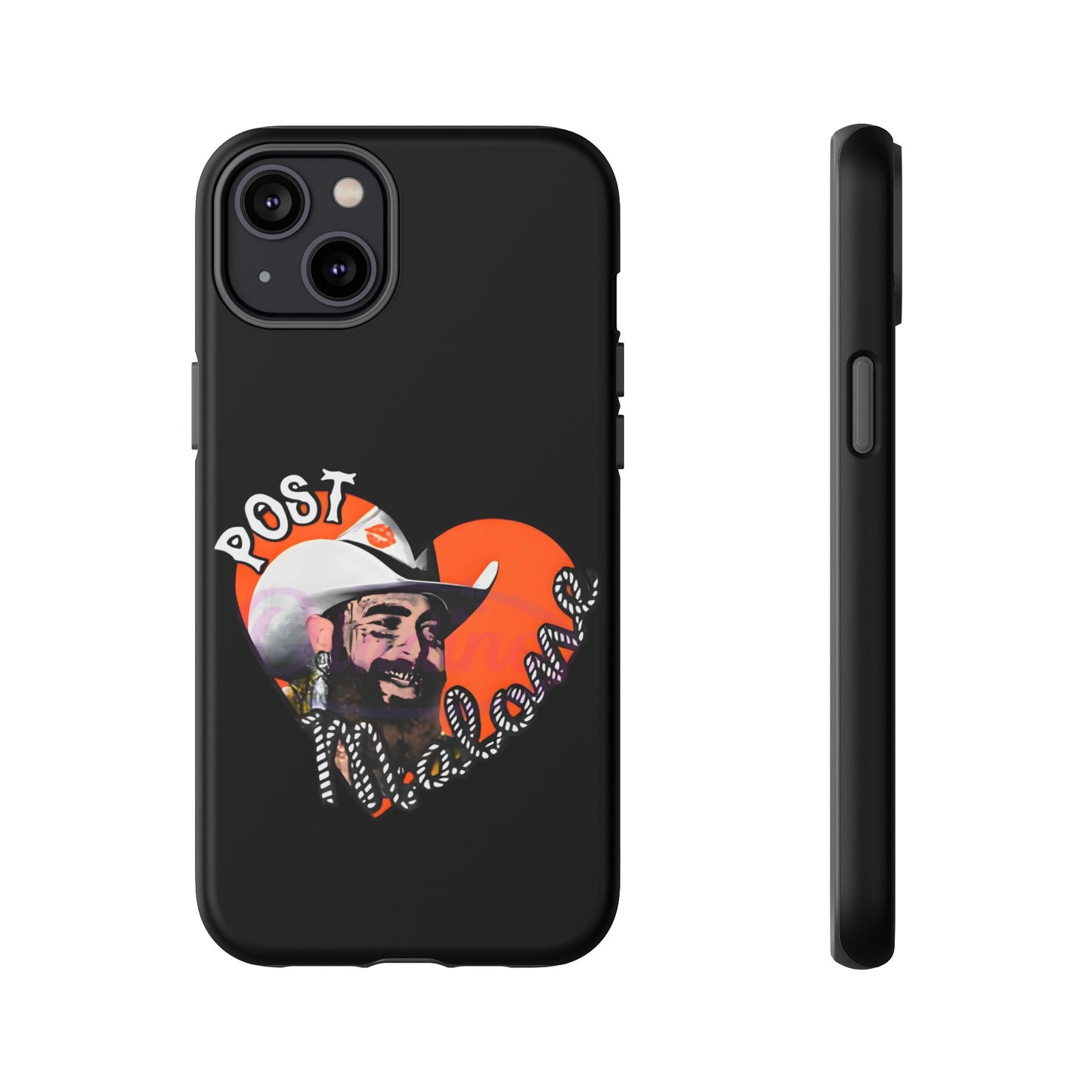 Tough iPhone Case (12–16 Pro Max) – Post Malone Heart Design