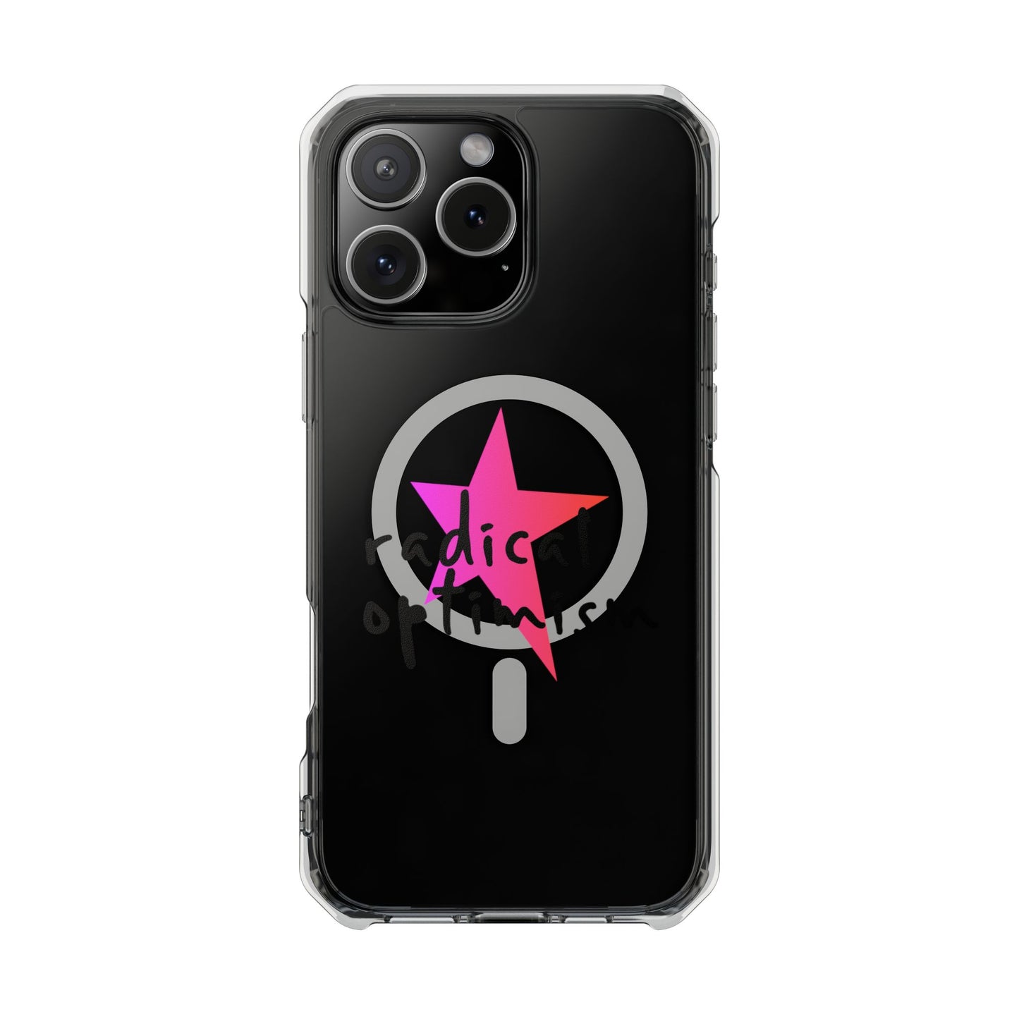 Flame Script Statement Magnetic Clear Impact case