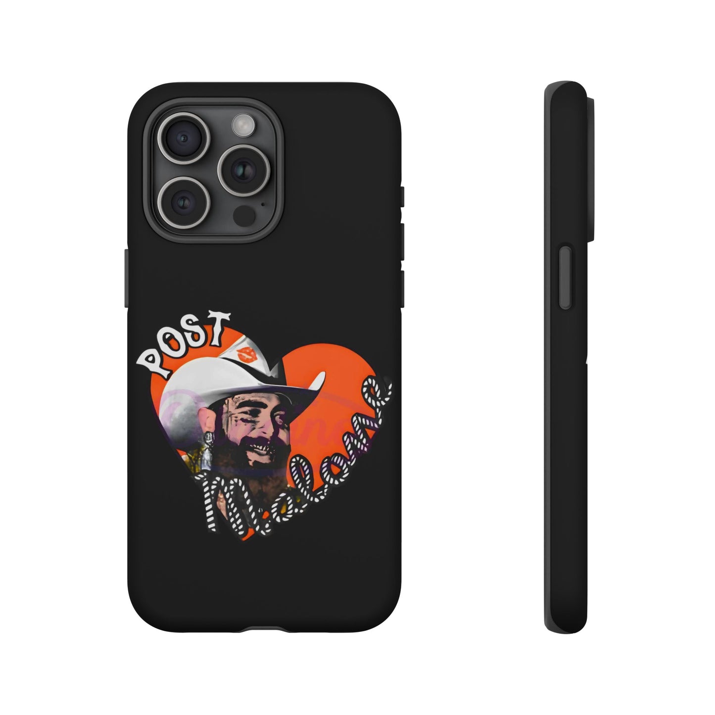 Tough iPhone Case (12–16 Pro Max) – Post Malone Heart Design