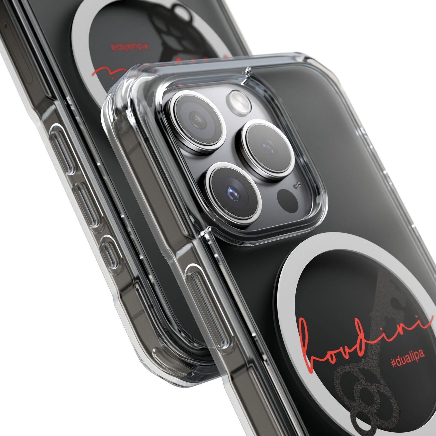 Cursive Spell “Houdini” Magnetic Clear Impact case