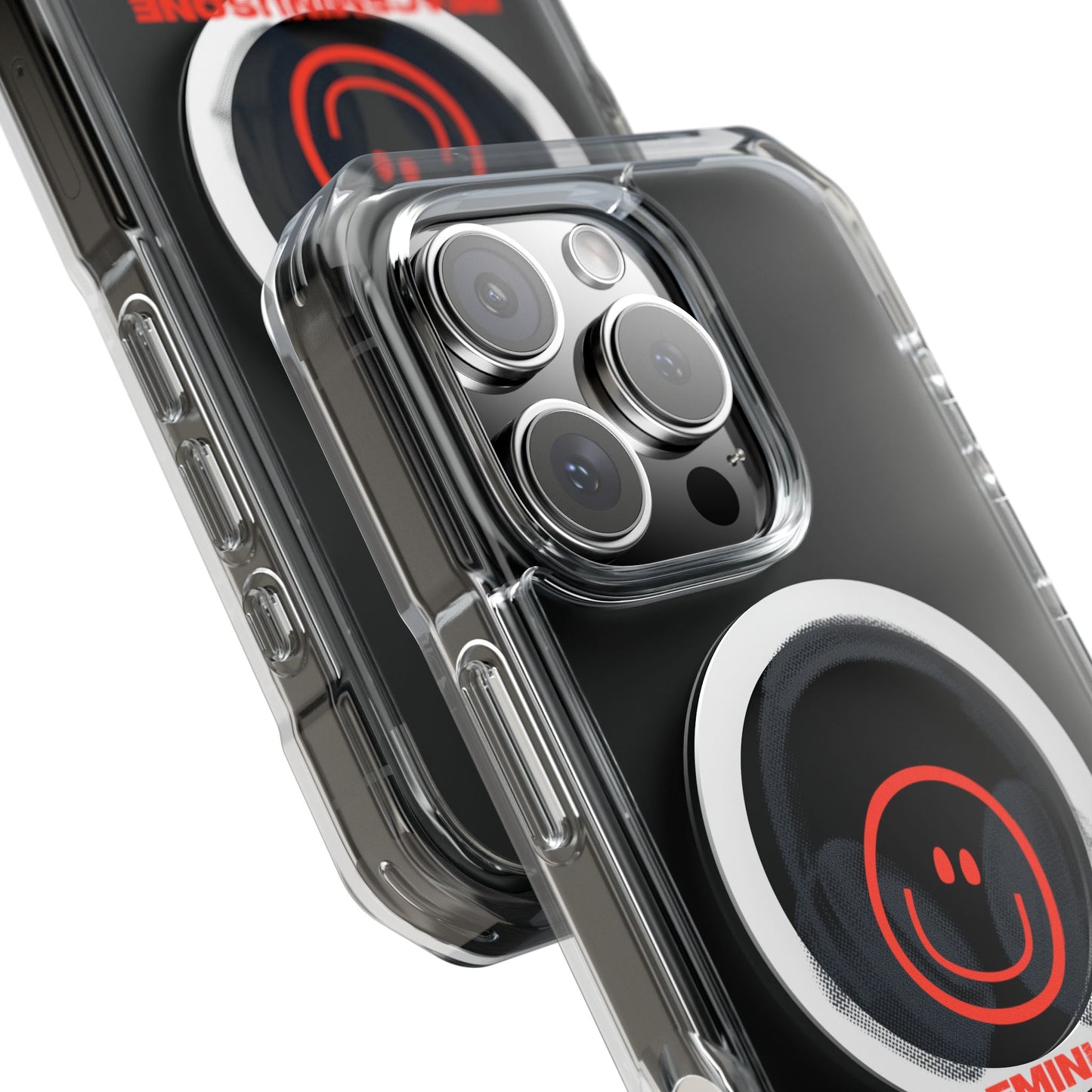 Smiley Beats Graphic Magnetic Clear Impact Case