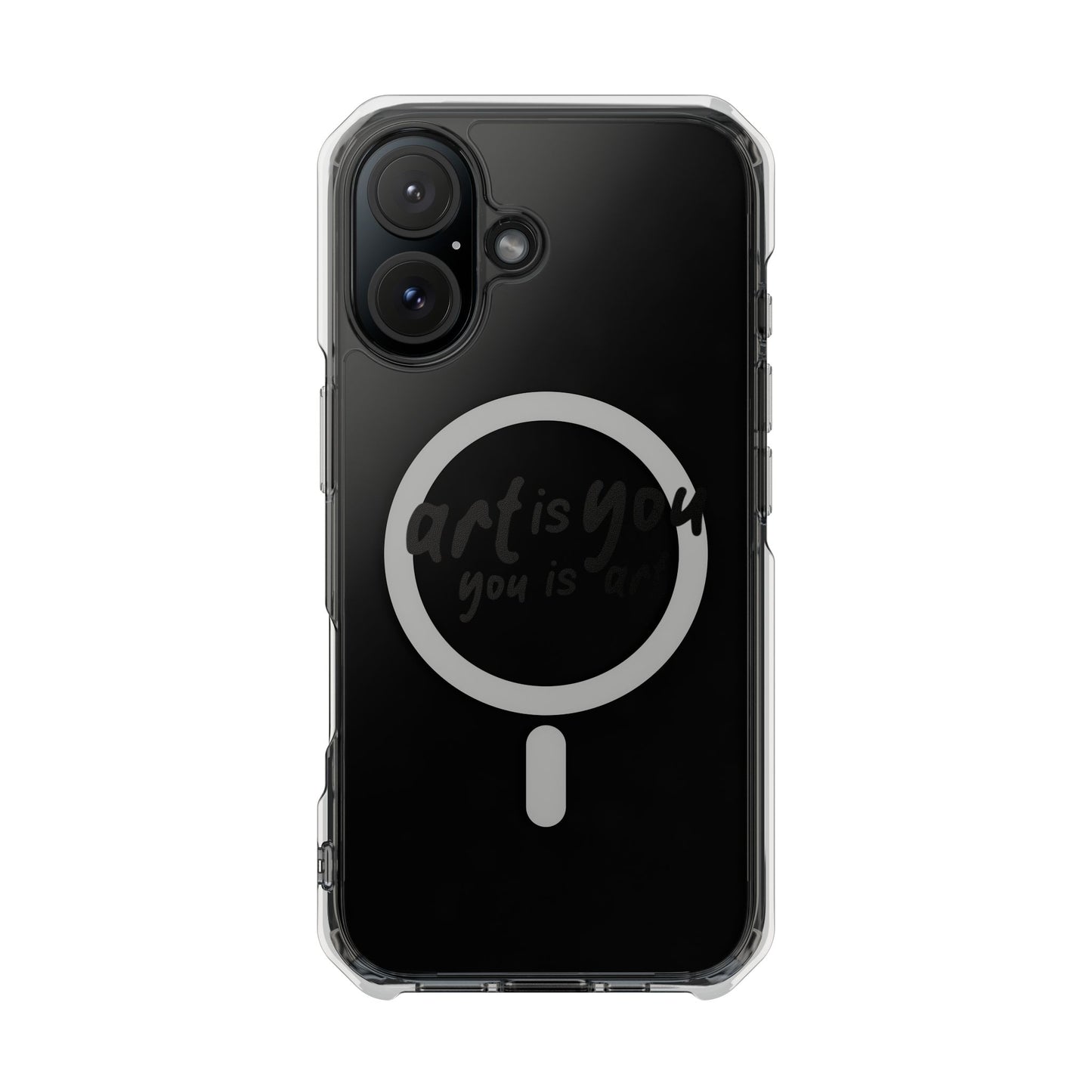 Red Scribble Heart Magnetic Clear Impact case