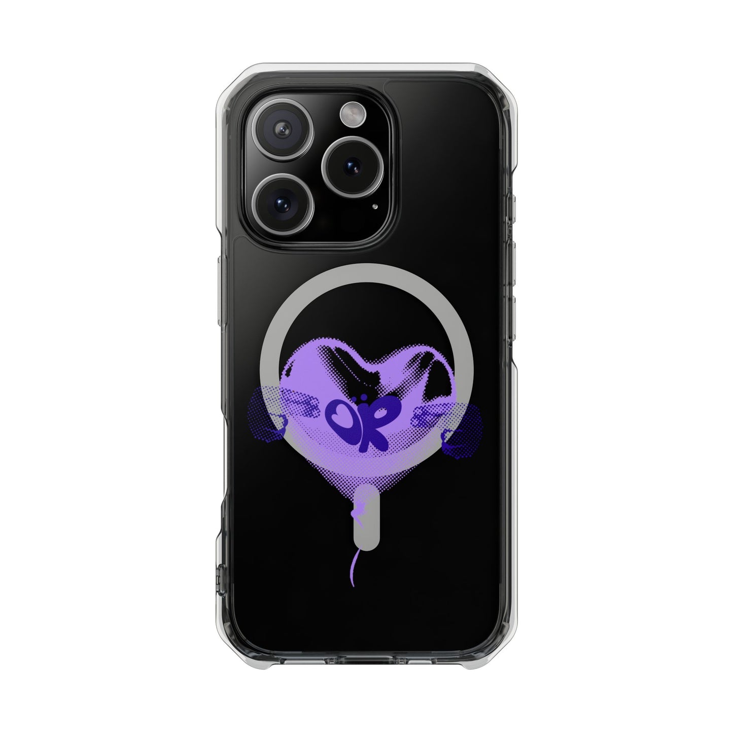 Heart Balloon OR Pop Art Magnetic Clear Impact Case