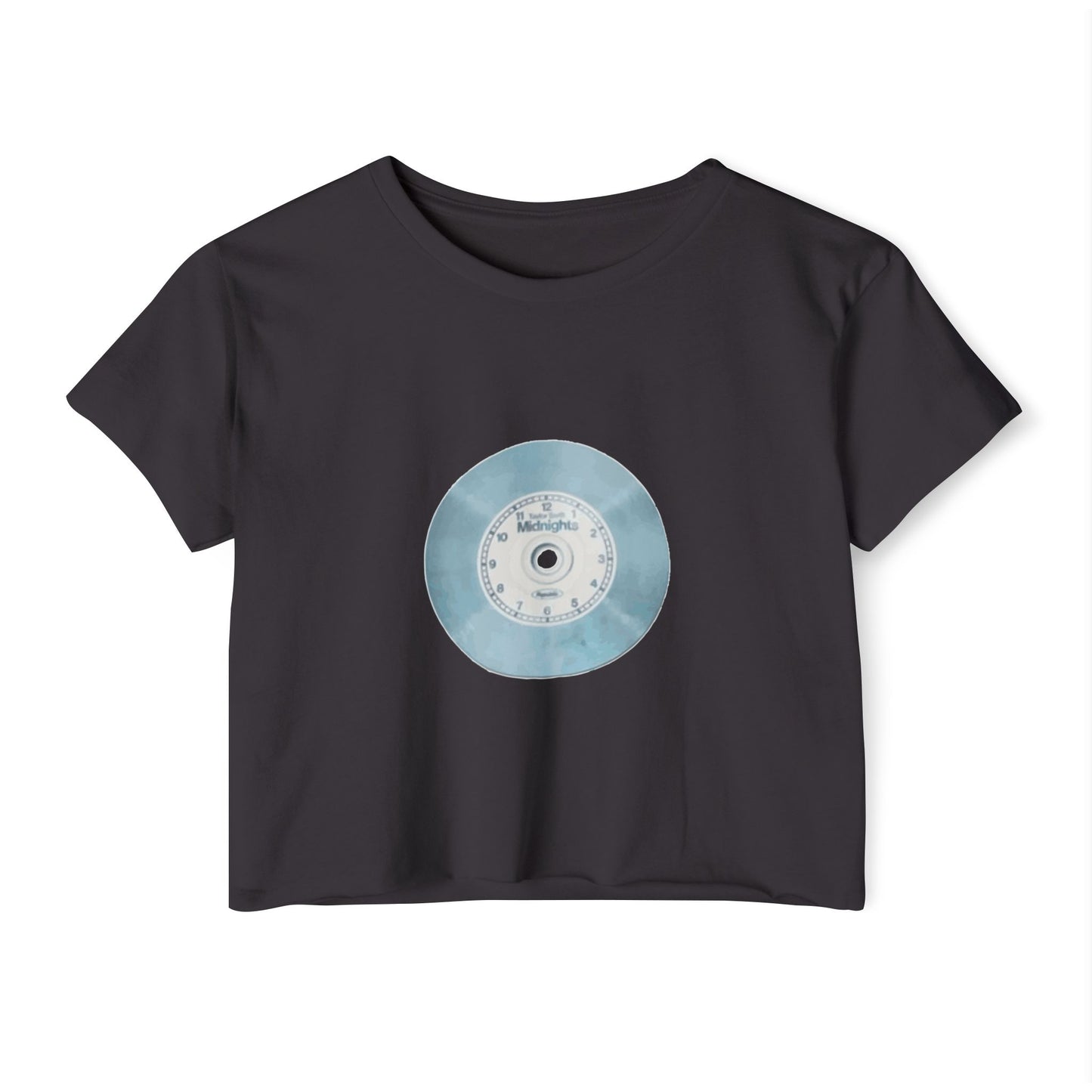 Midnight Vinyl Vibes Women's Festival Crop Top