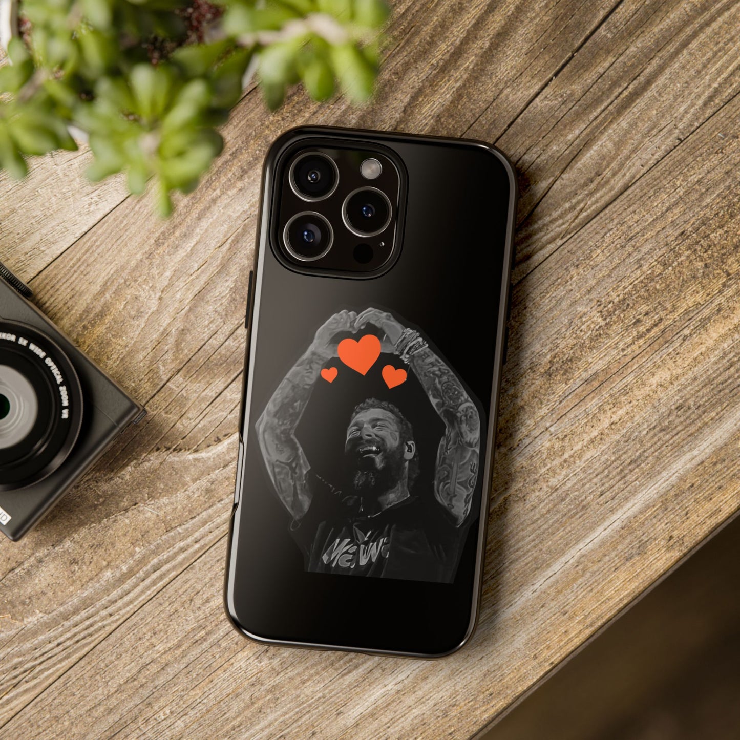 Tough iPhone Case (12–16 Pro Max) – Post Malone Heartfelt Wishes