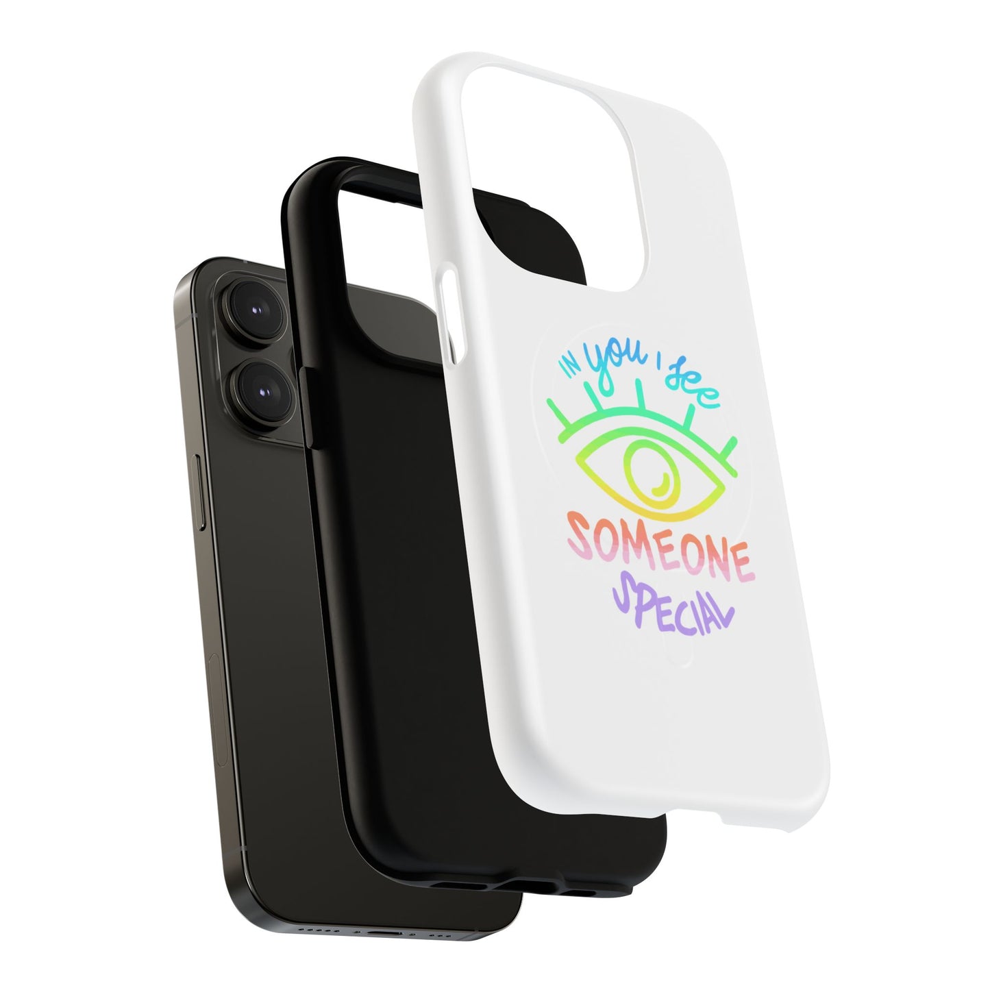 Vibrant Eye and Text Tough Magnetic Case