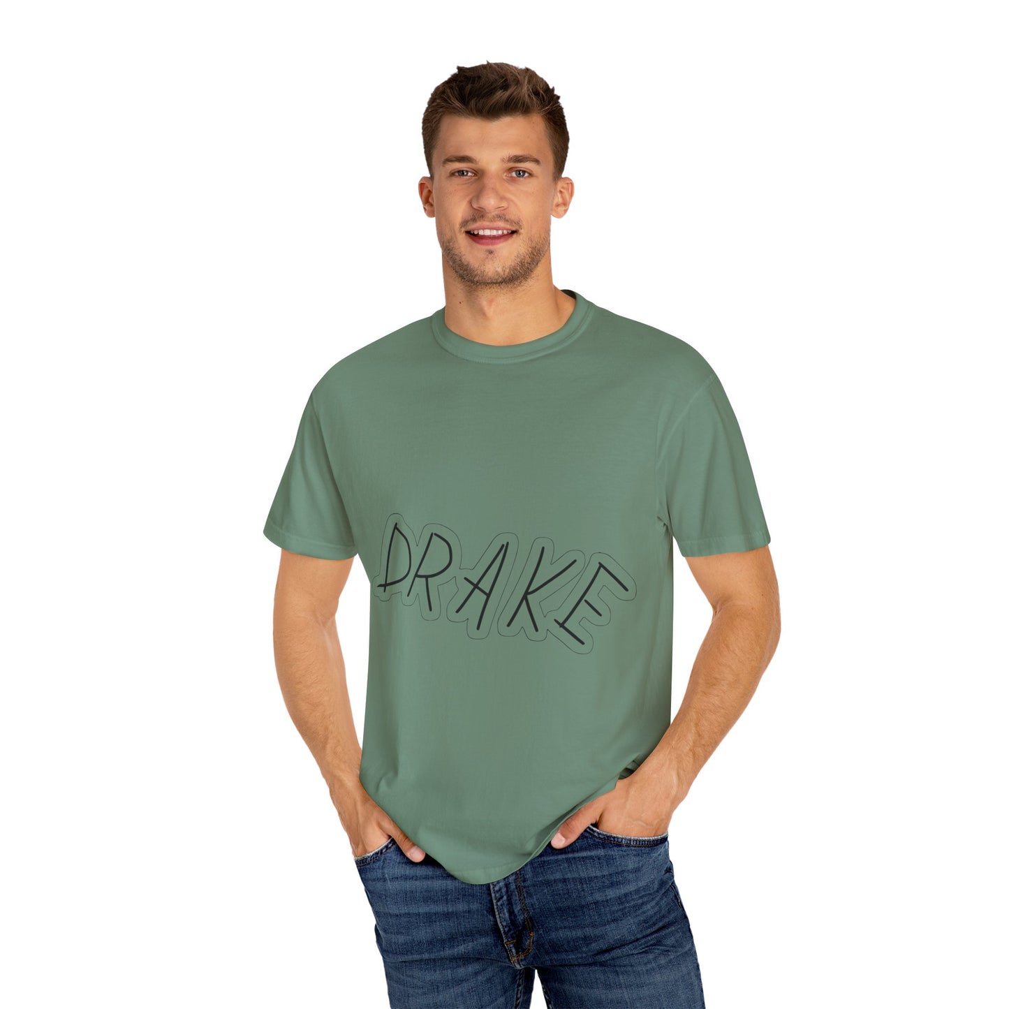 Dra-ke Graffiti Script Dyed Tshirt