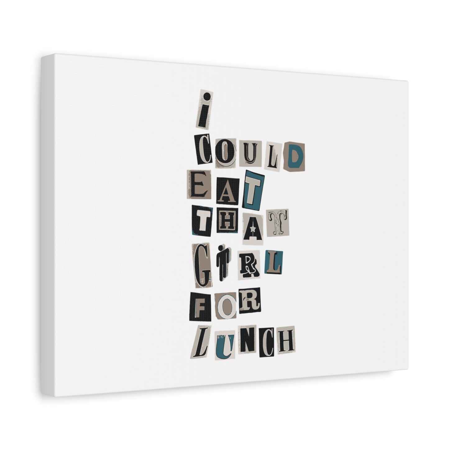 Mixed Message Collage Matte Canvas