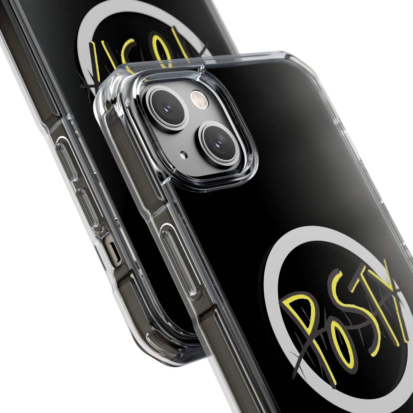 Abstract Black Barbed Wire Magnetic Impact Case