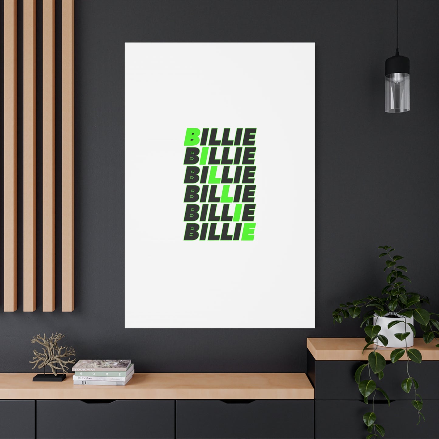 Minimal Block Statement Matte Canvas