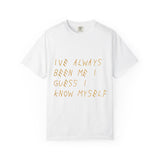 Know Myself Lyric Script Dyed Tshirt