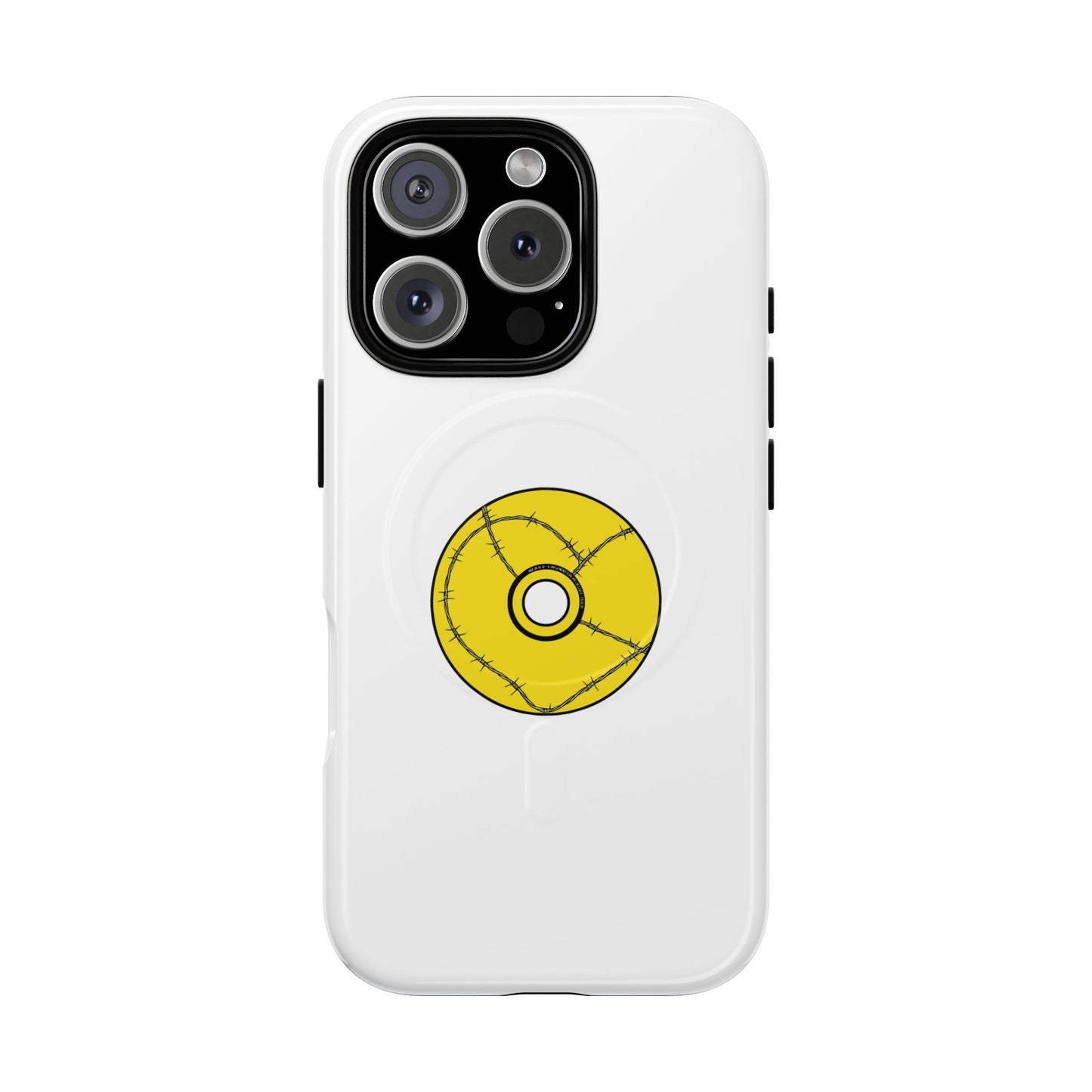 Minimalist Black Disc Outline Tough Magnetic Case