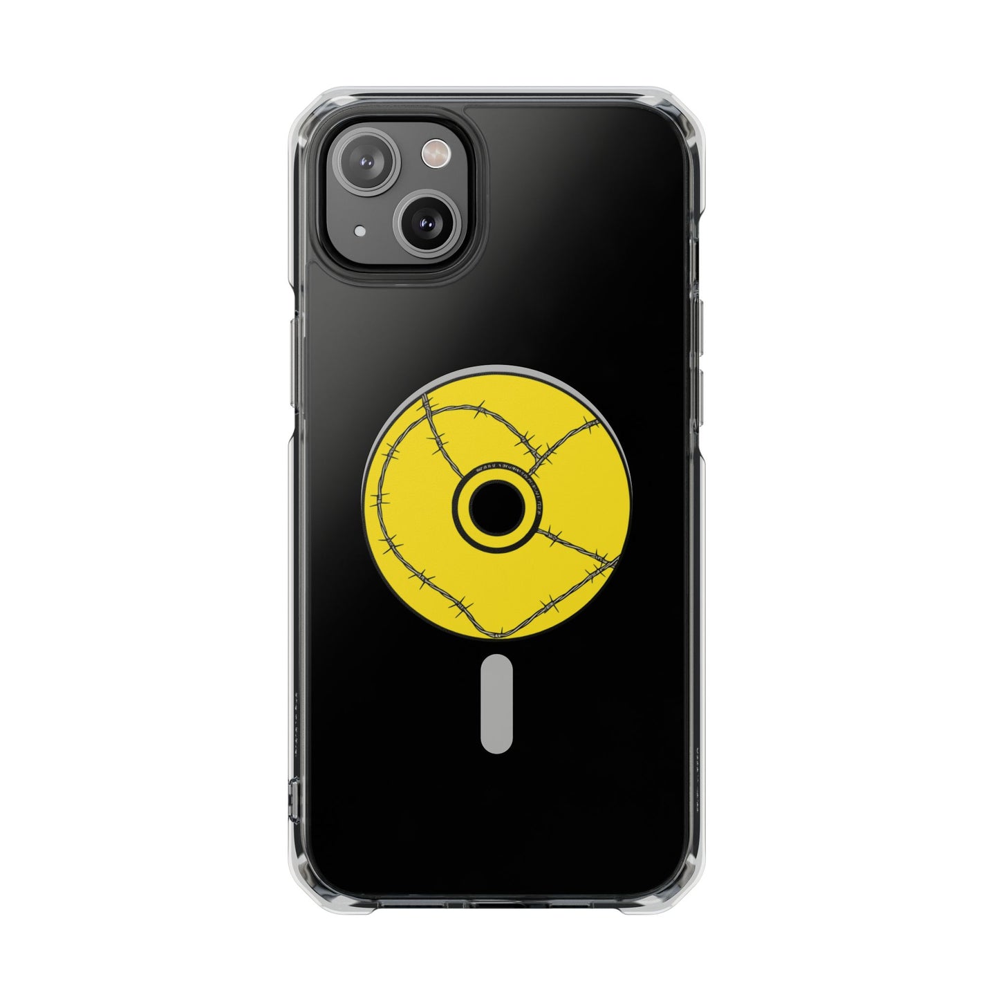Minimalist Black Disc Outline Magnetic Impact Case