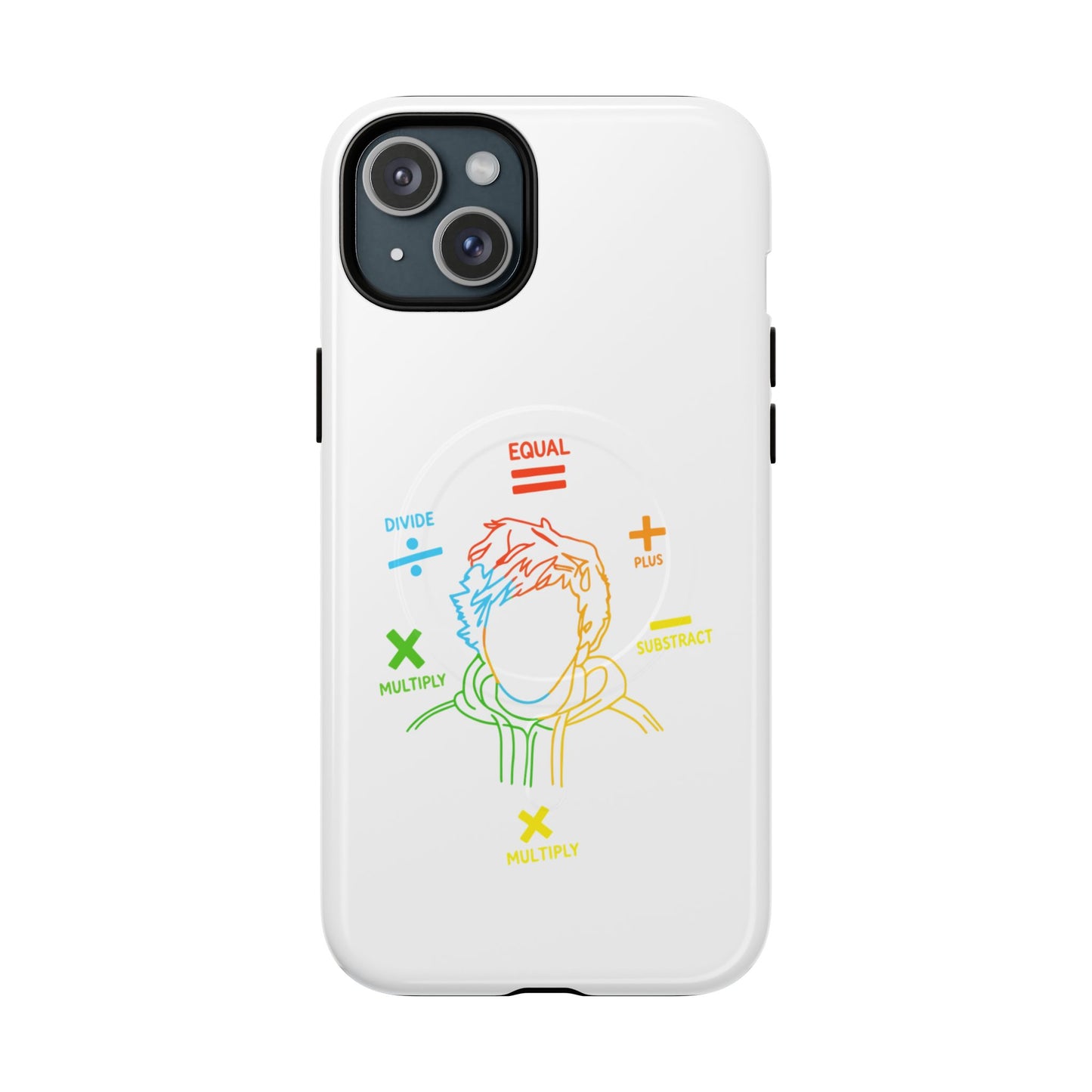 Minimalist Divide Symbol with Brush Tough Magnetic case
