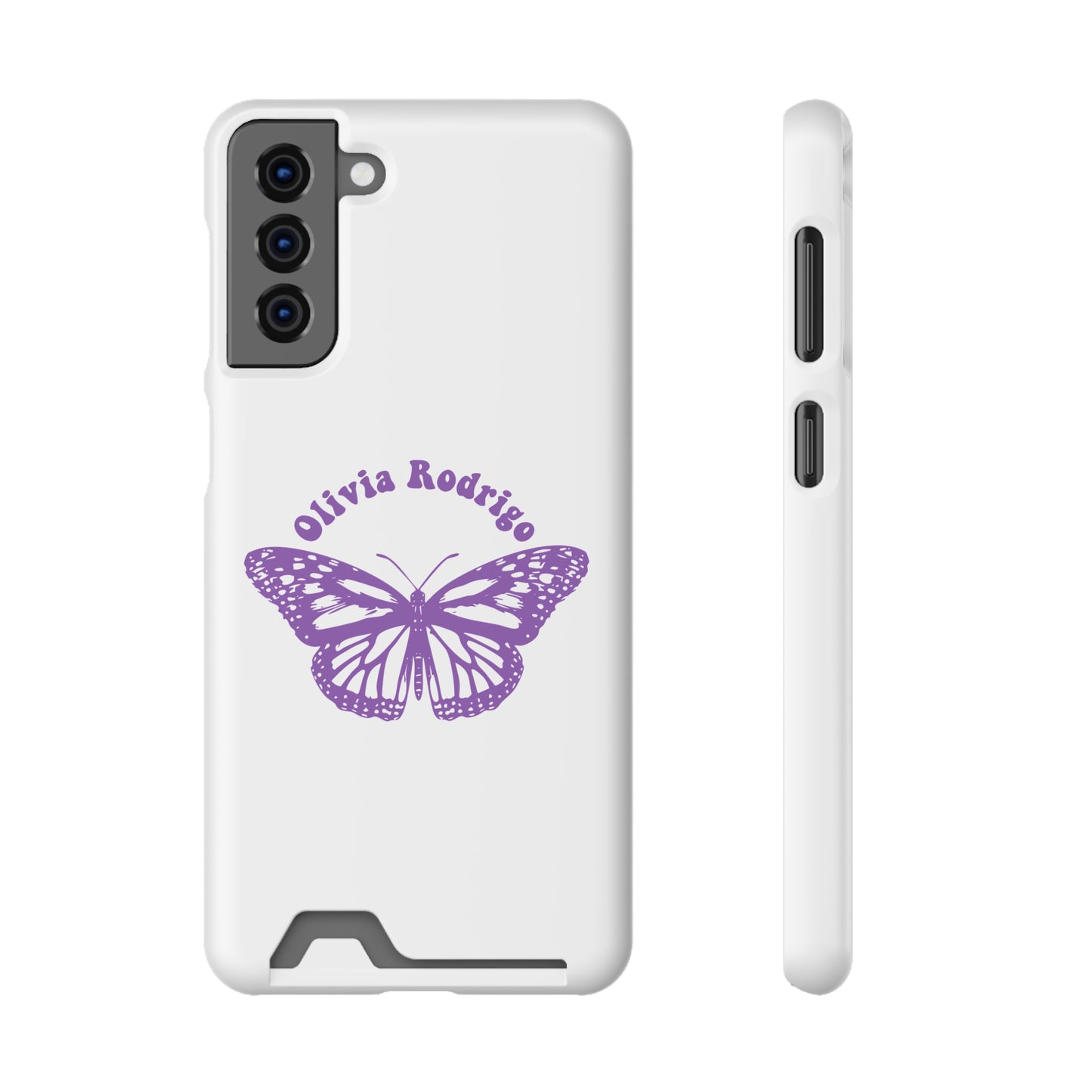 Phone Case + Card Holder For Samsung S21 to S22 – Olivia Rodrigo With Butterfly | Edition