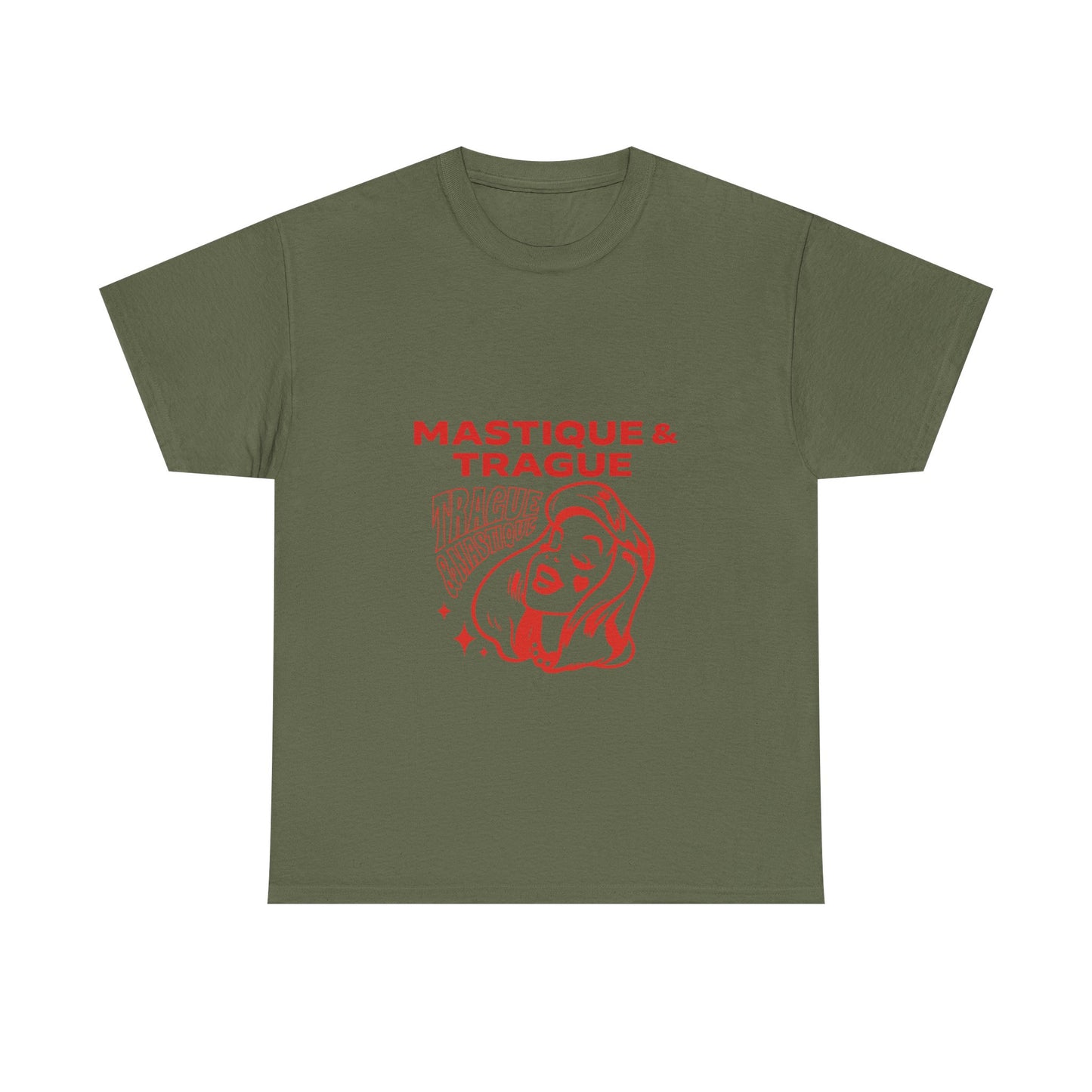 Fierce Femme in Red Unisex Heavy cotton tee