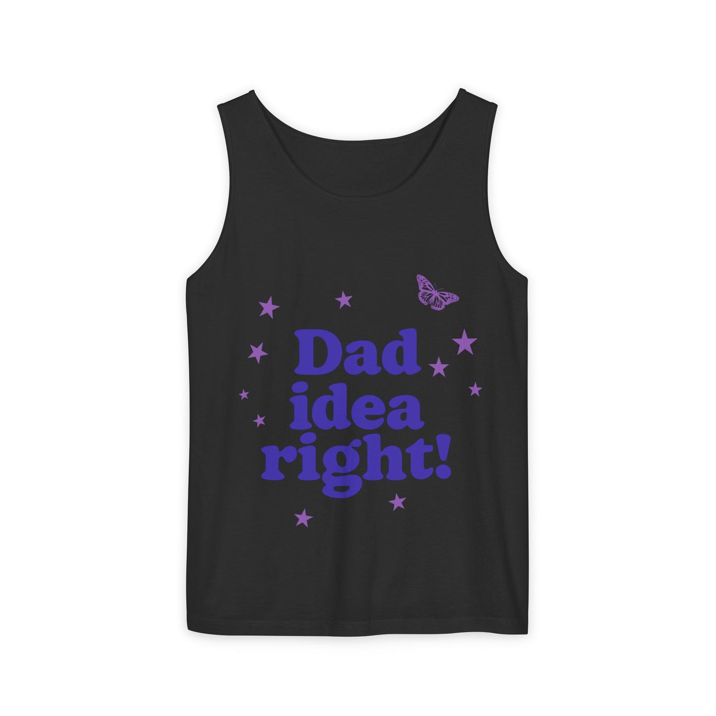 Dad Idea Right! Star & Butterfly-Dyed Tank Top