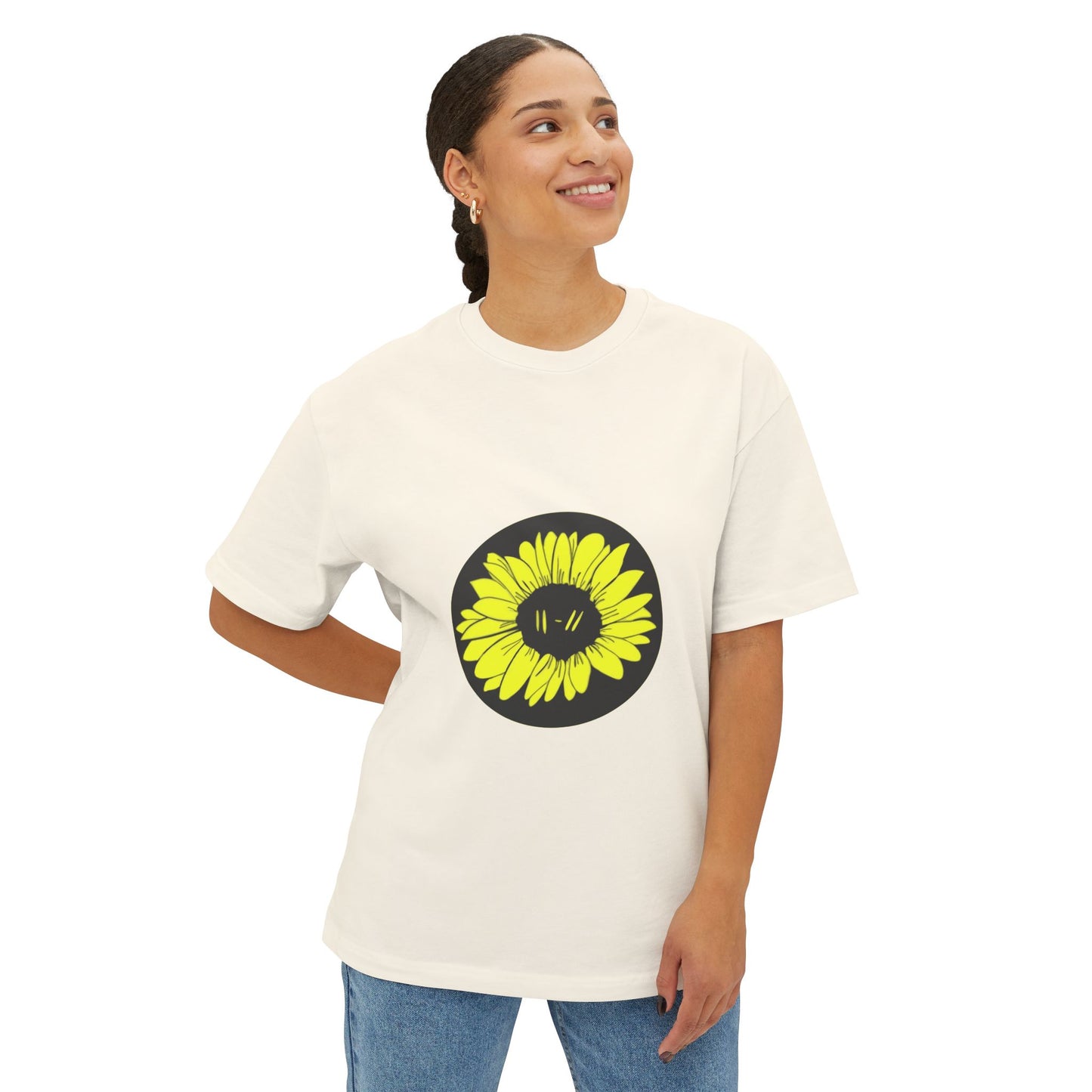 Bloom Aura Unisex Oversized Boxy Tee
