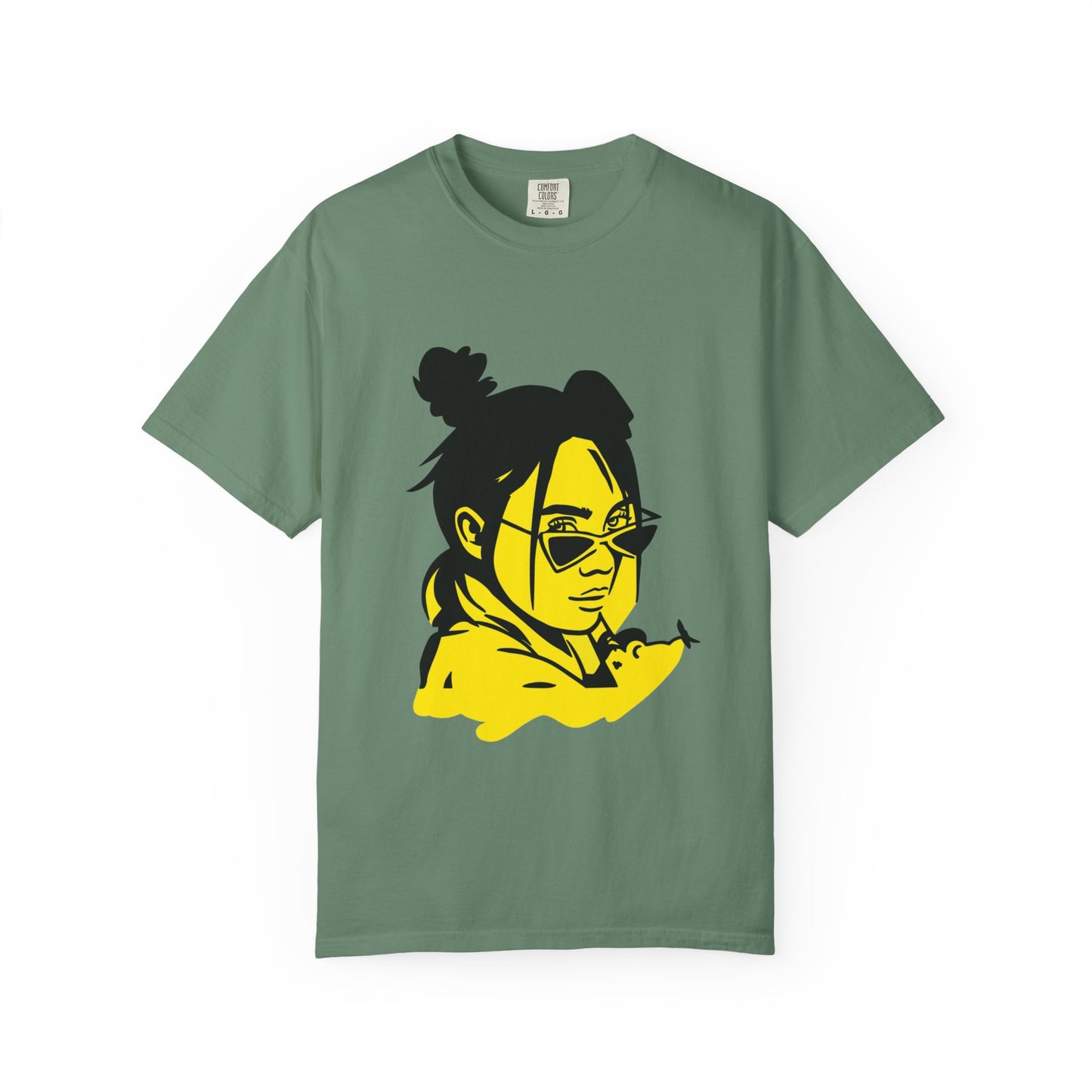 Neon Mood Portrait Unisex Dyed T-shirt